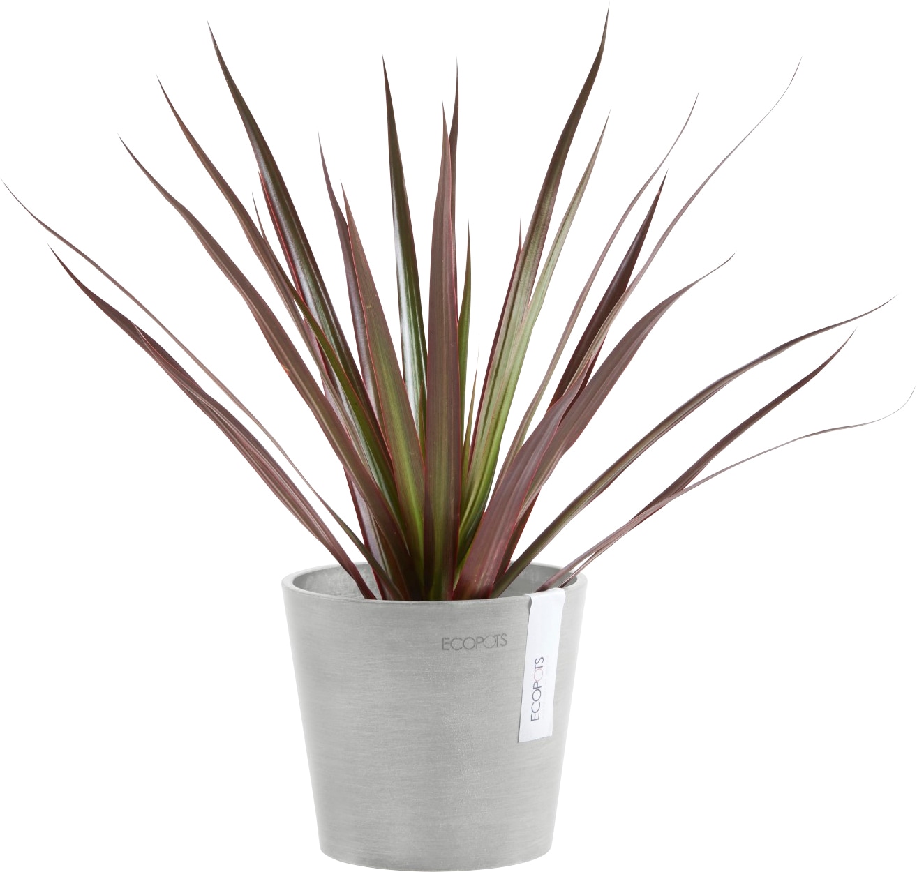 ECOPOTS Blumentopf »AMSTERDAM Mini White Grey«, BxTxH: 13x13x11,4 cm