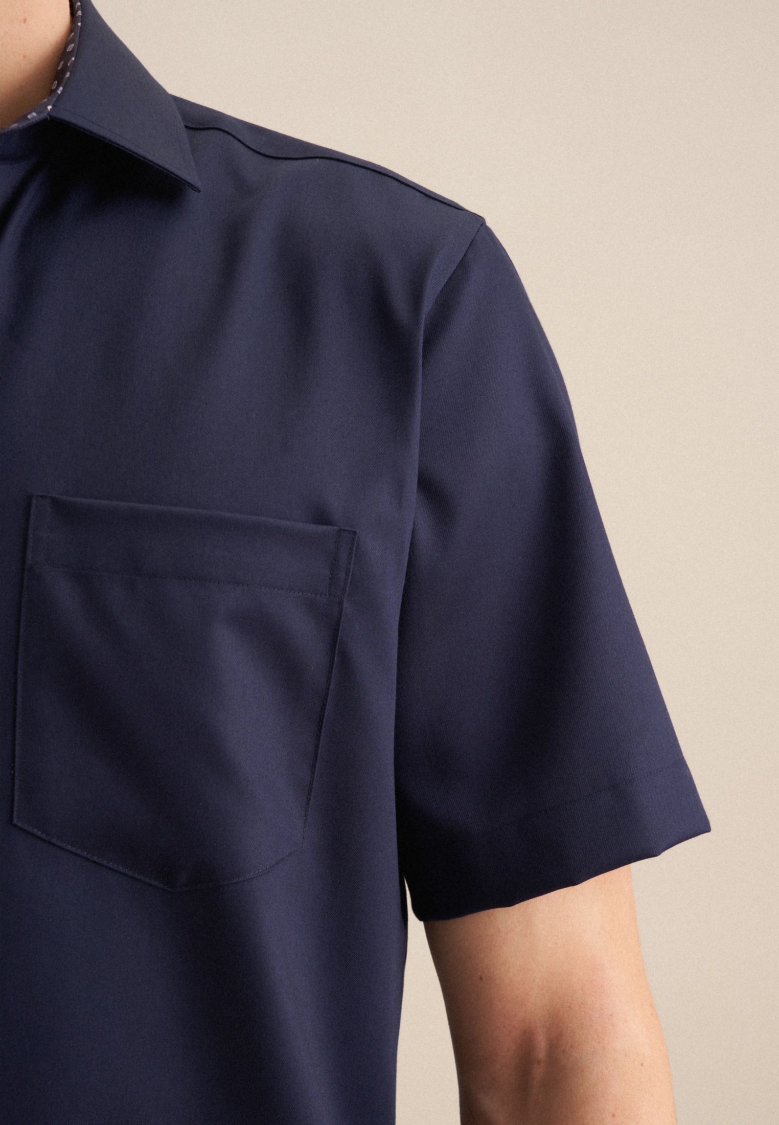 Thumbnail - seidensticker Businesshemd "Regular" Regular 1/2 Kentkragen Uni