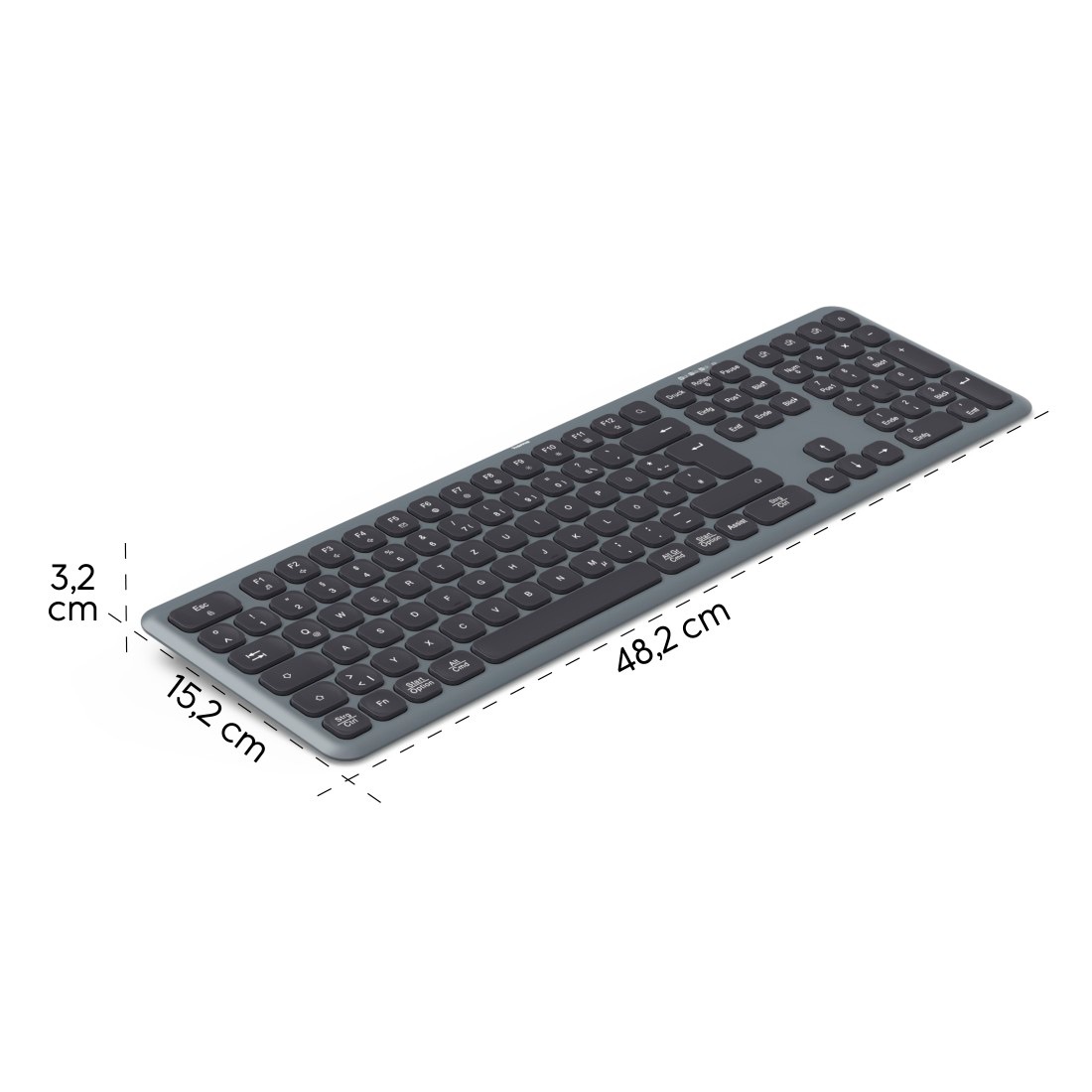 Hama Tastatur »Tastatur WK-550 (kabellos, QUERTZ, Multi-Device)«