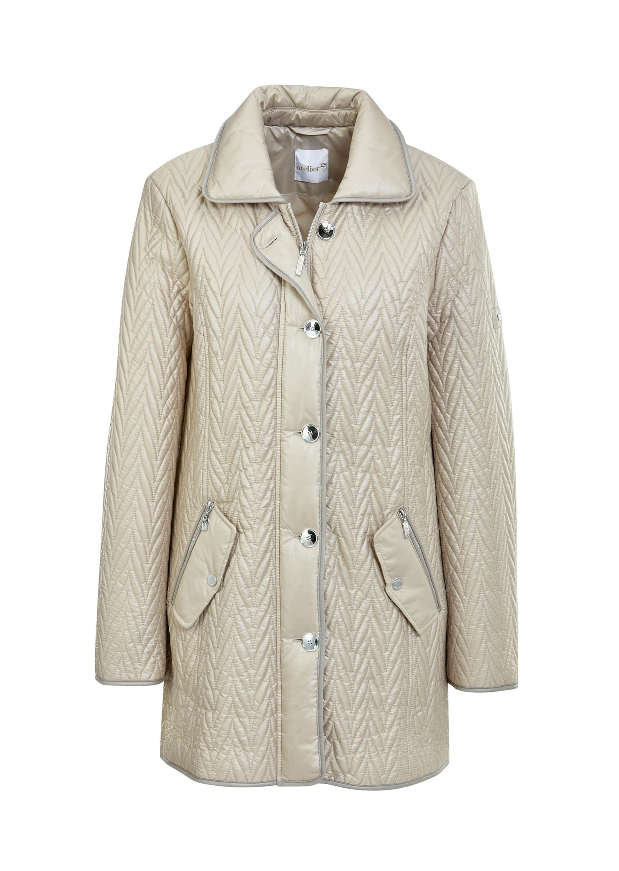 GOLDNER Steppjacke "Kurzgröße Longjacke mit außergewöhnlicher Steppung" Ohne
