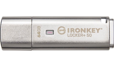 Kingston USB-Stick »IRONKEY LOCKER+ 50 64GB«, (USB 3.2 Lesegeschwindigkeit 145 MB/s) kaufen