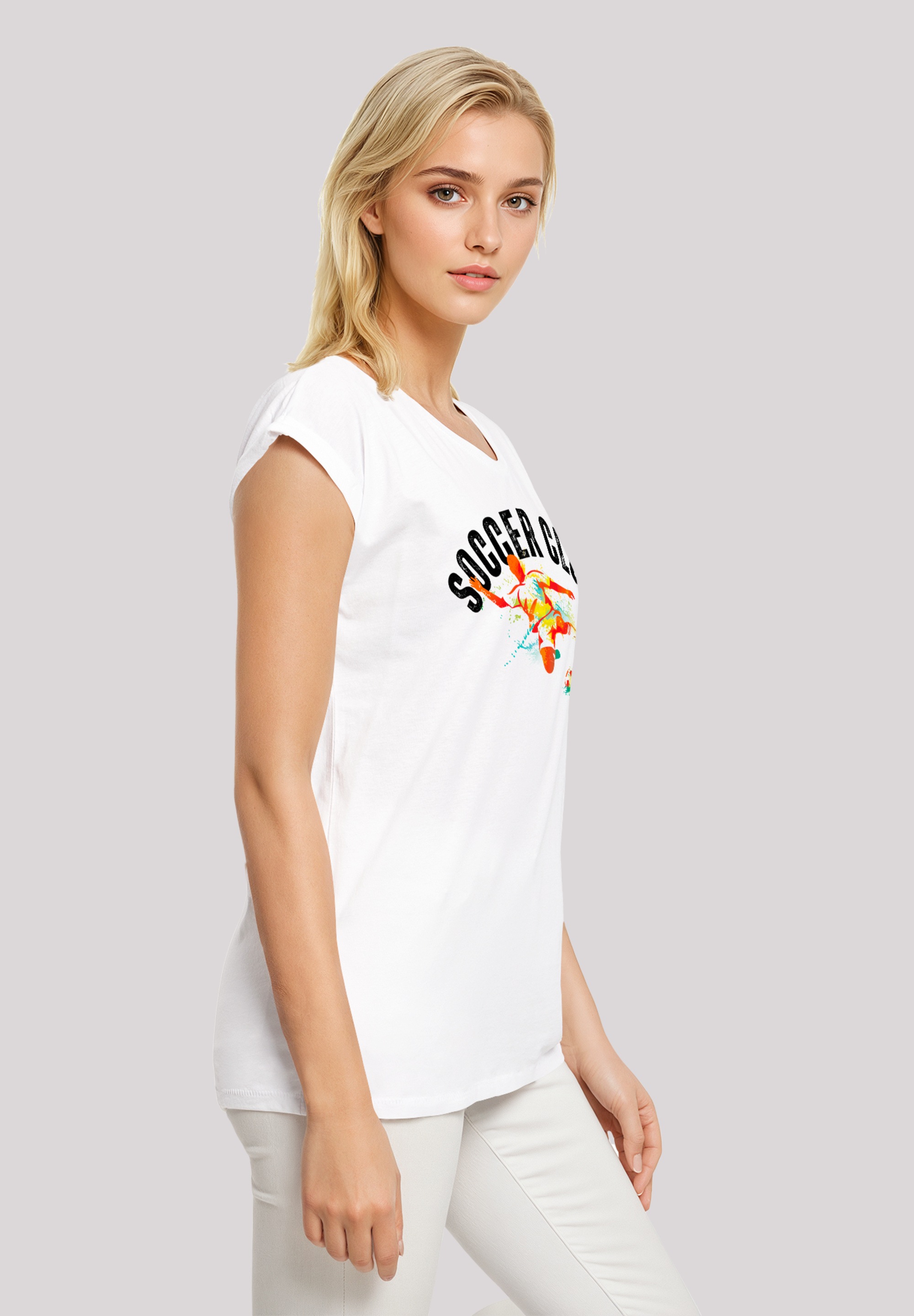F4NT4STIC T-Shirt »Soccer Club Sport Fan Artwork«, Premium Qualität