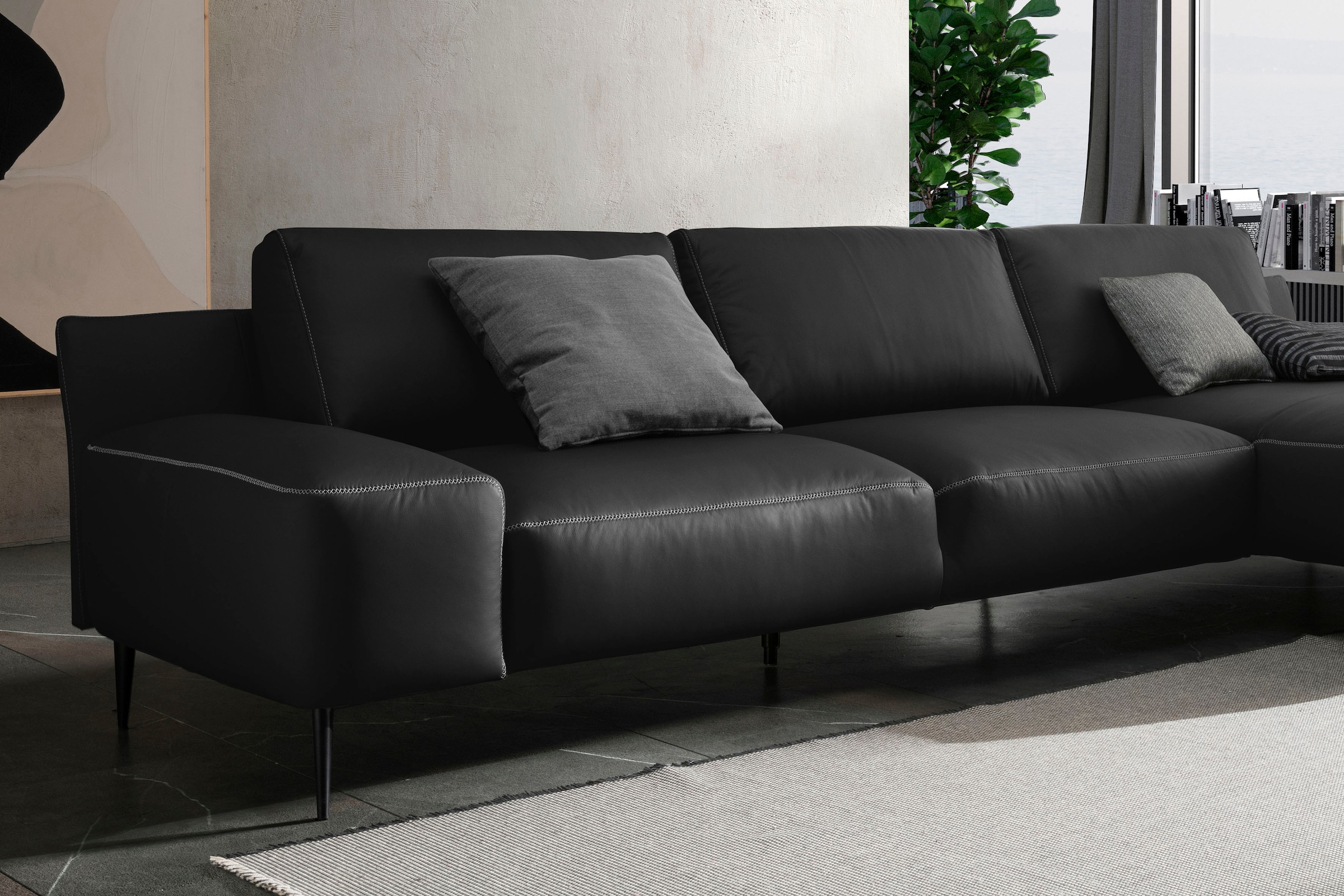 designwerk Ecksofa »Forma, zeitloses Designsofa mit aktuellem Fuß, L-Form«, in hochwertiger Verarbeitung und tollem Sitzkomfort