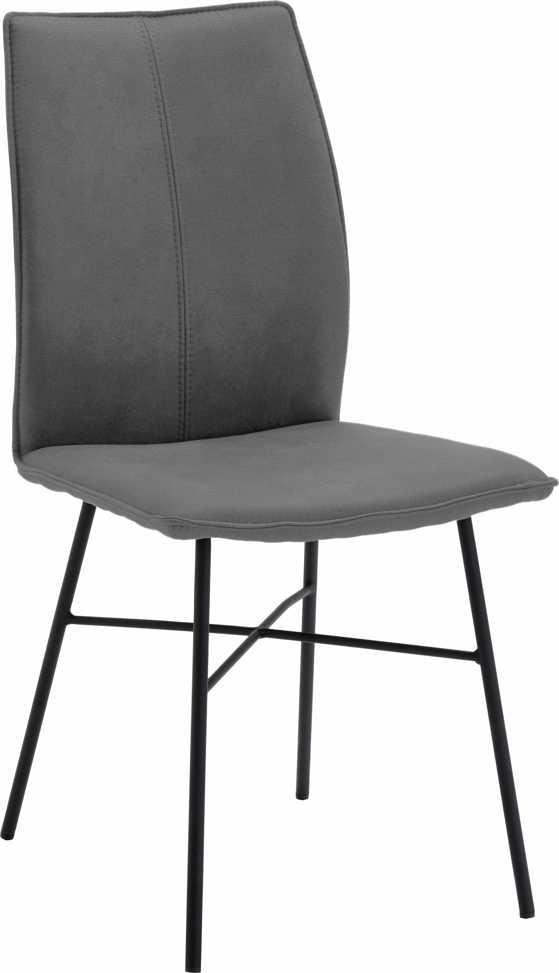 NIEHOFF SITZMÖBEL 4-Fußstuhl "Capri" (Set) 2 Stk. Leder PRISMA Bezug in Mic günstig online kaufen