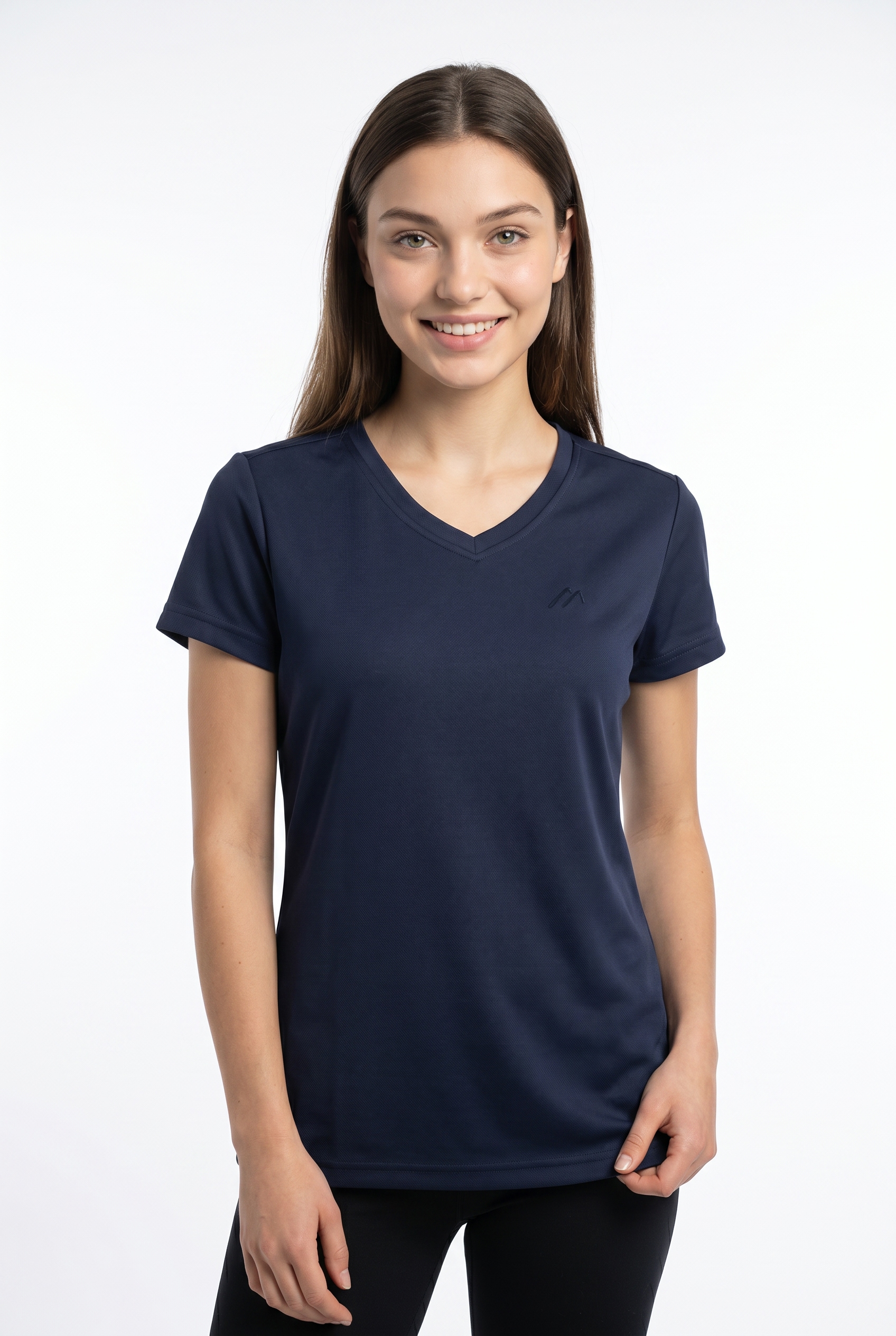Maier Sports T-Shirt »Da-Shirt 1/2 Arm Trudy« mit dezentem V-Ausschnitt, schnell trocknendes Material, aus Polyester