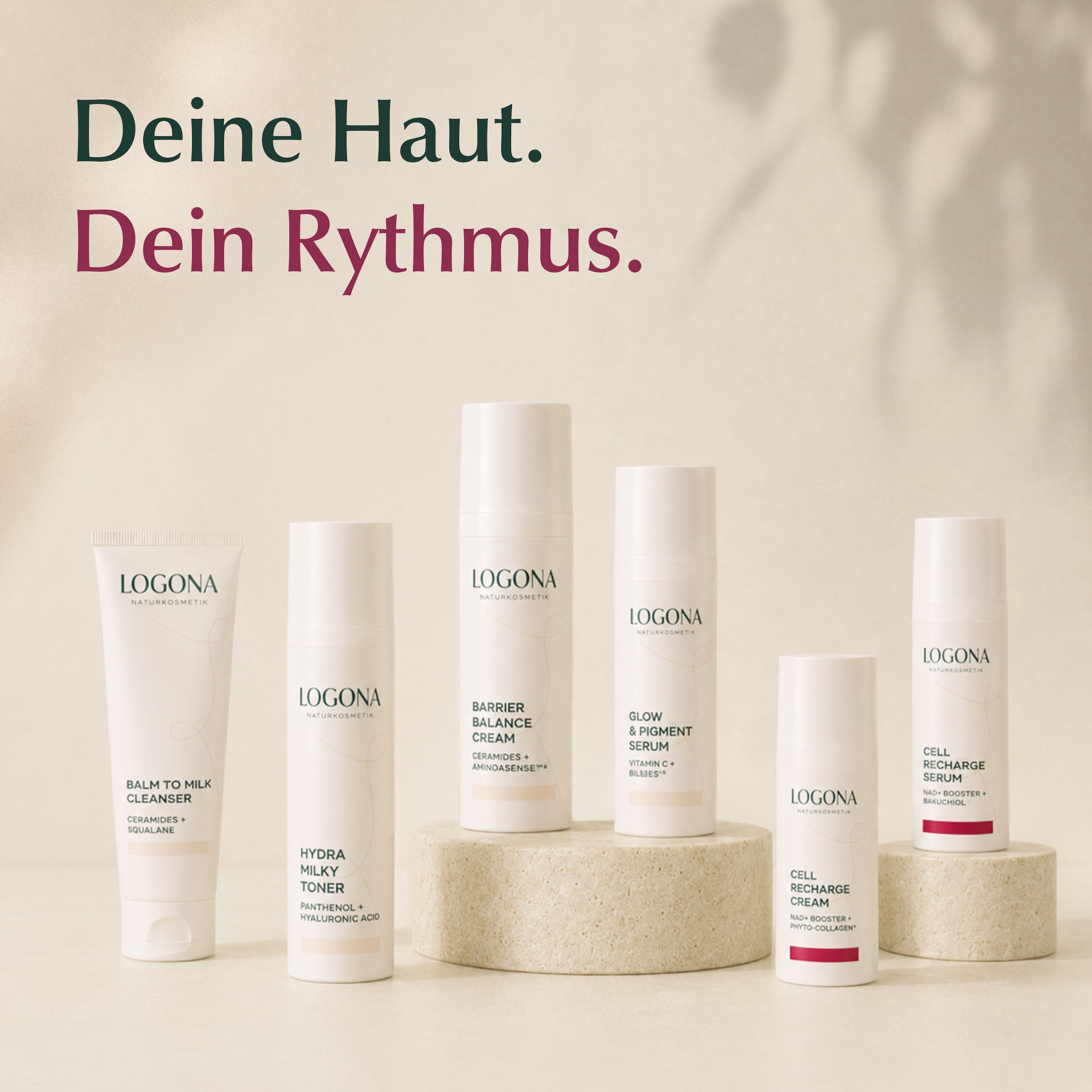 LOGONA Gesichtsreinigungsgel »BALM TO MILK CLEANSER« Balm-to-Milk-Textur, für Gesicht und Augenpartie