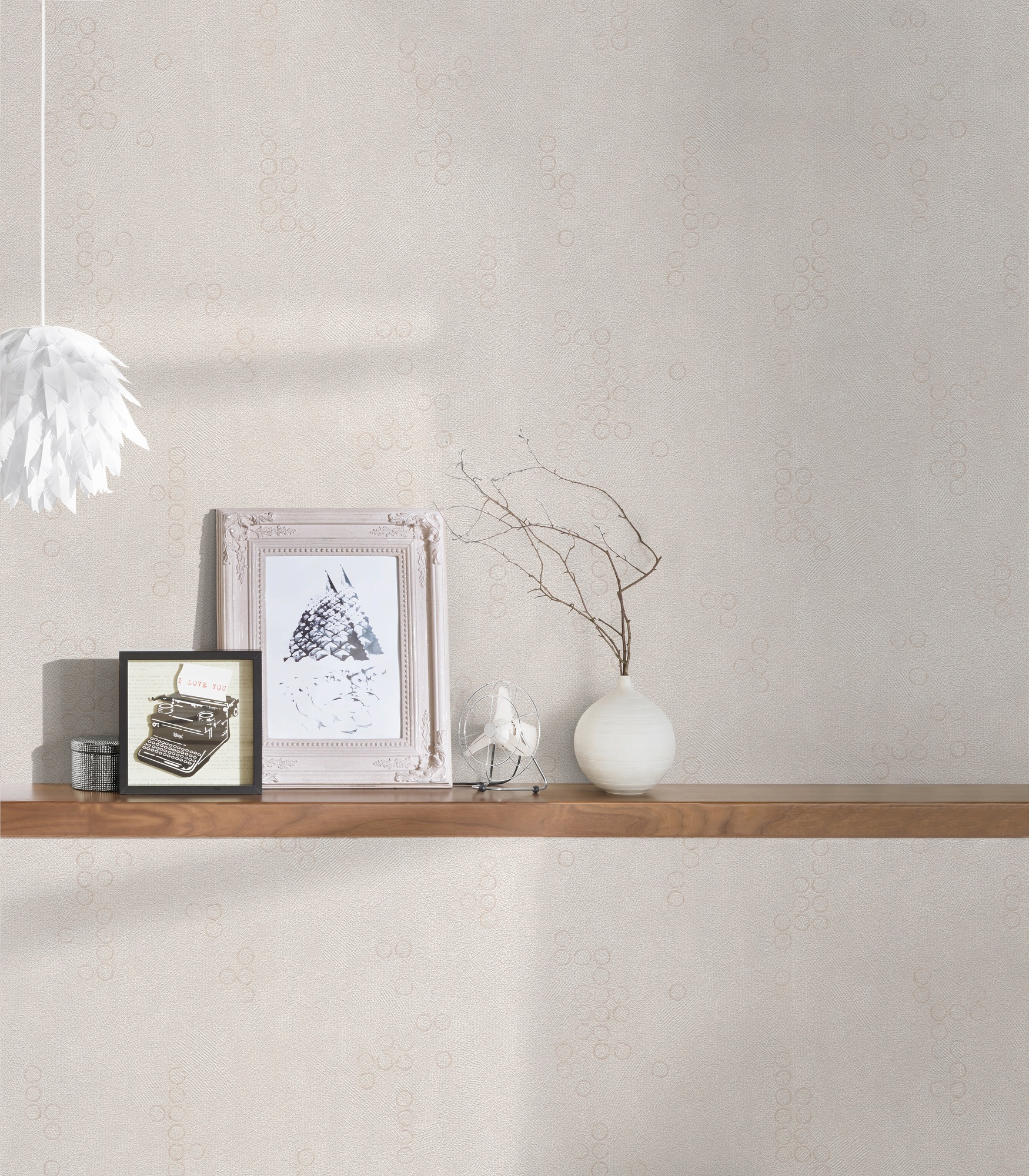 A.S. Création Vliestapete »Attractive«, natürlich-grafisch-geometrisch, Tapete Punkte Tapeten Wohnzimmer Schlafzimmer Küche modern Flur Design