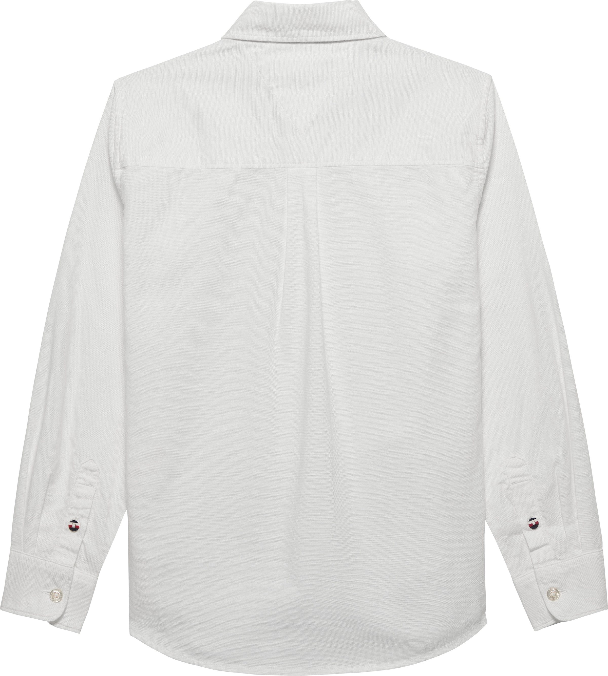 Tommy Hilfiger Langarmhemd »FLAG OXFORD SHIRT« Kinder bis 16 Jahre mit Button-Down-Kragen