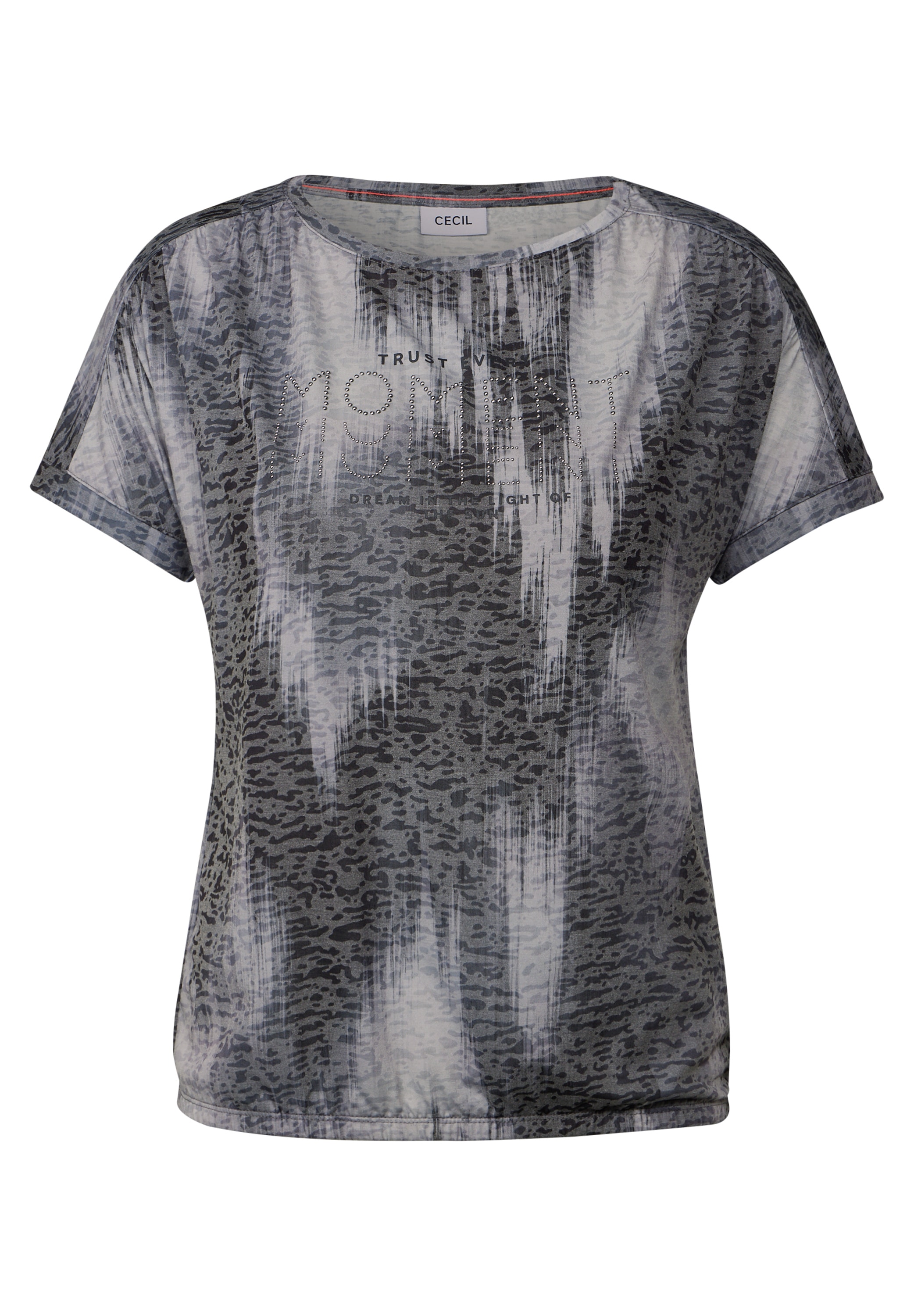 Cecil T-Shirt, mit Elastiksaum