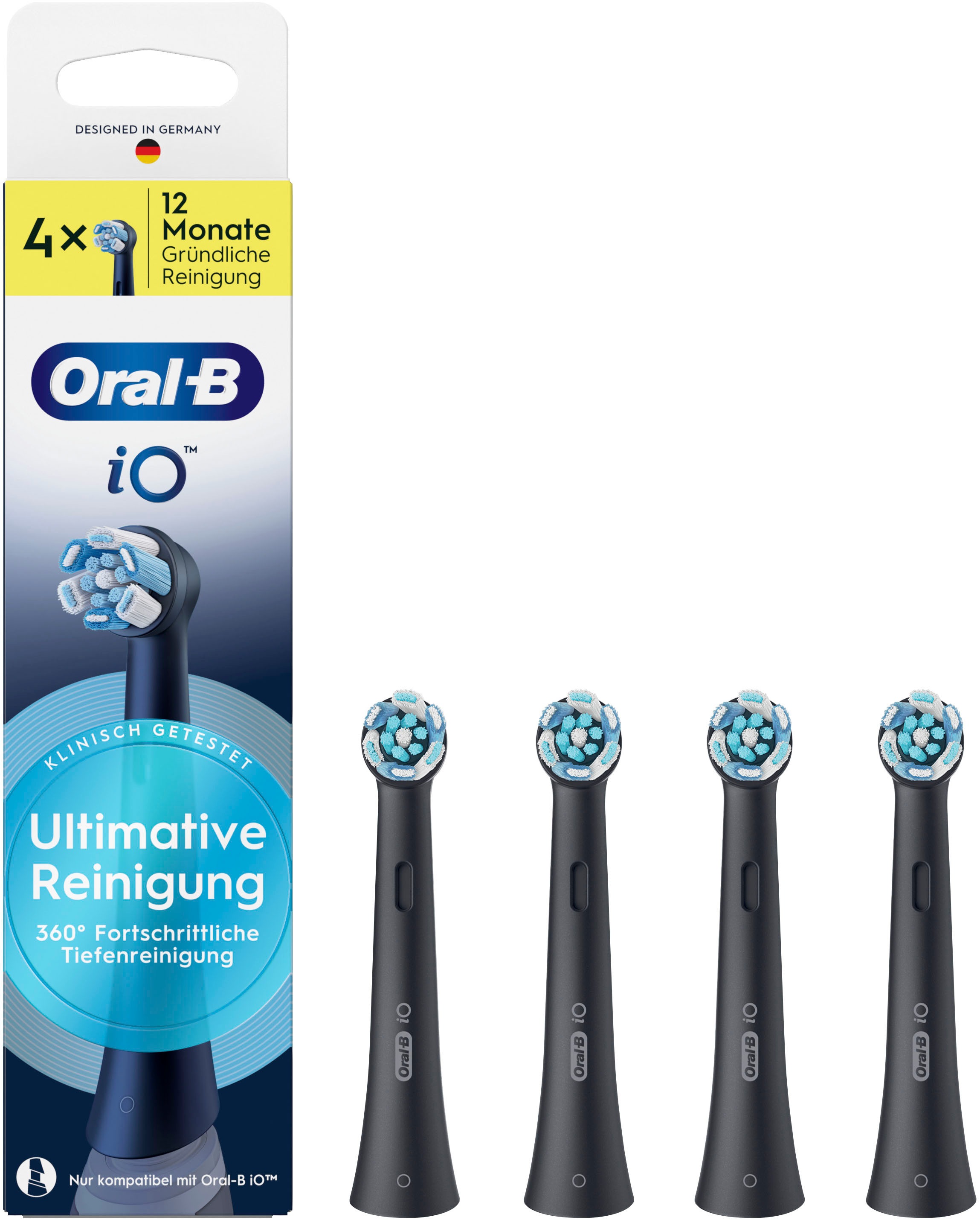 Thumbnail - Oral-B Elektrische Zahnbürste "iO 10" 5 Stk. Aufsteckbürsten Magnet-Technologie, iOsense, 7 Putzmodi, Farbdisplay & Lade...