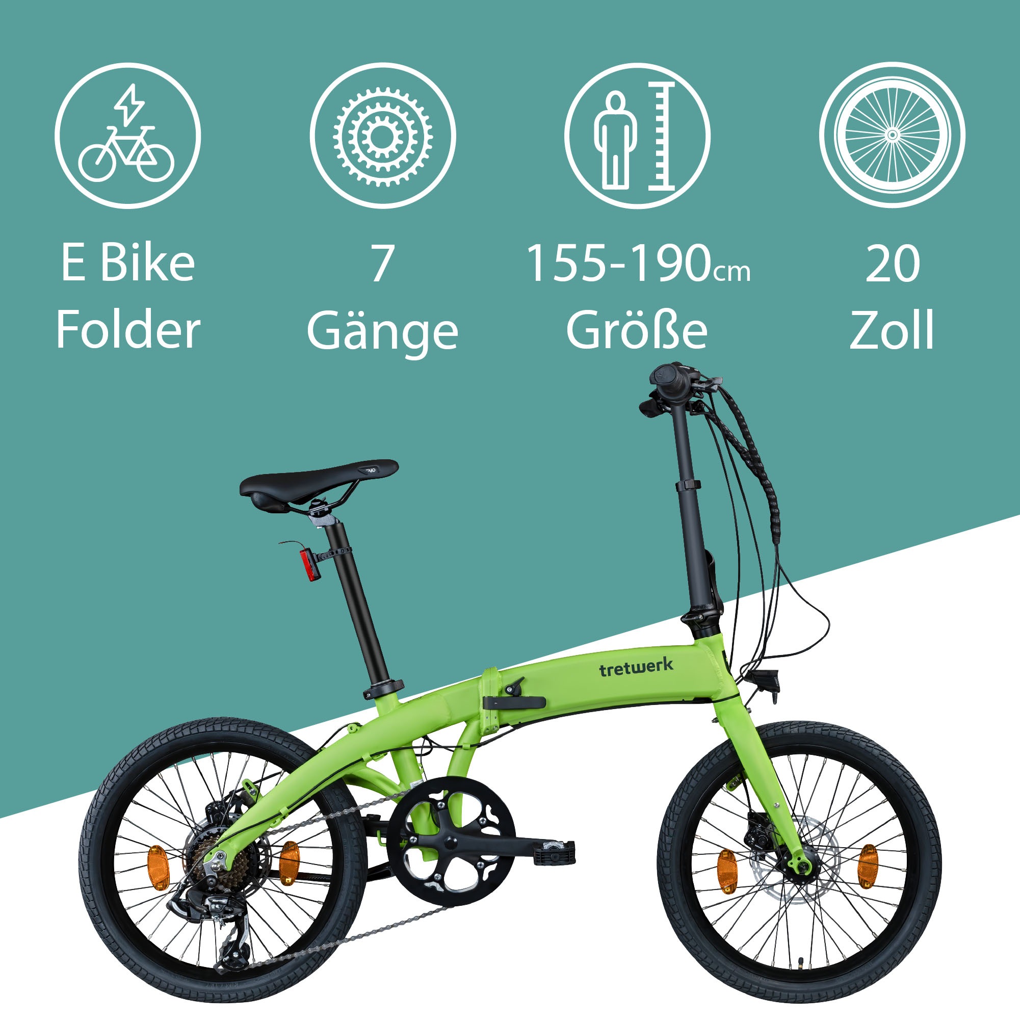 Tretwerk E-Bike »Akimbo Plus«, 7 Gang, Shimano, Tourney, Heckmotor 250 W