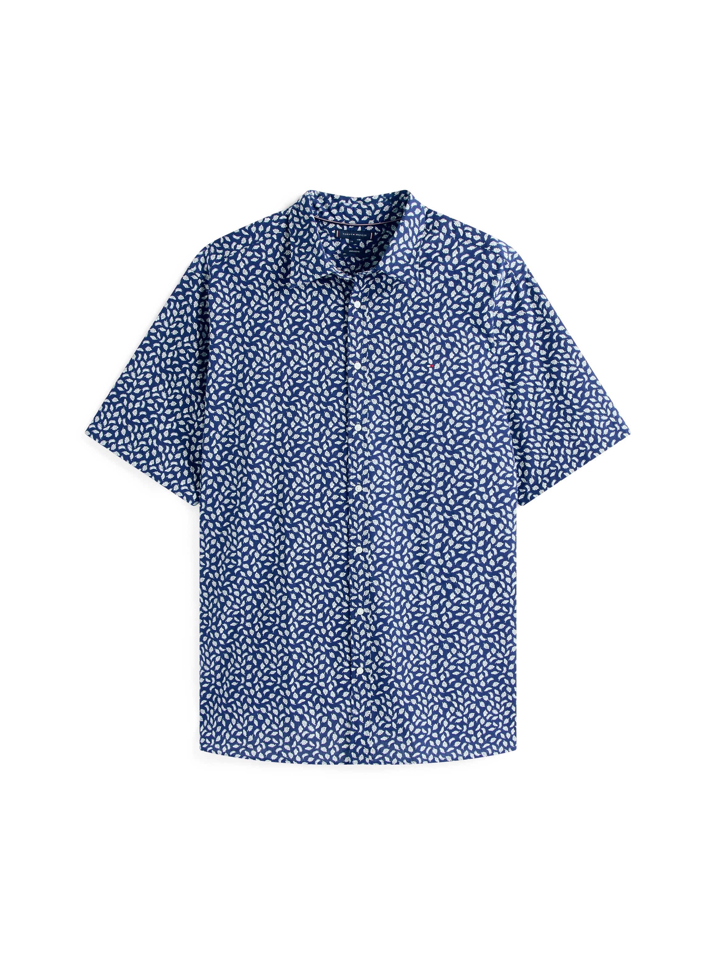 Tommy Hilfiger Big & Tall Kurzarmhemd »BT-LINEN BLEND AOP SS RF SHIRT-B«, Große Größen