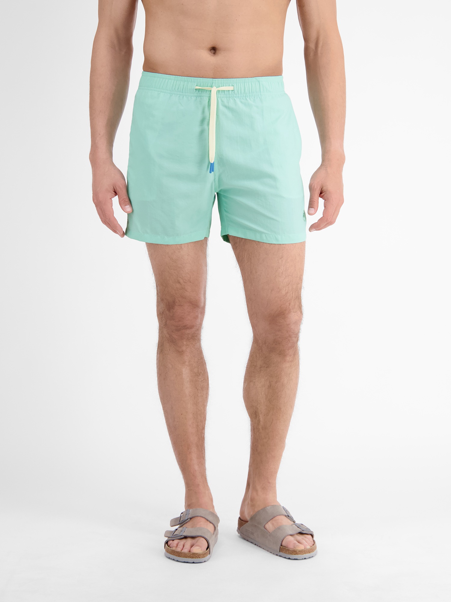 LERROS Herren Badeshorts "Herren Beach-Shorts mit Innenhose"iced mint, Gr. XL, 100% Nylon, Badehosen