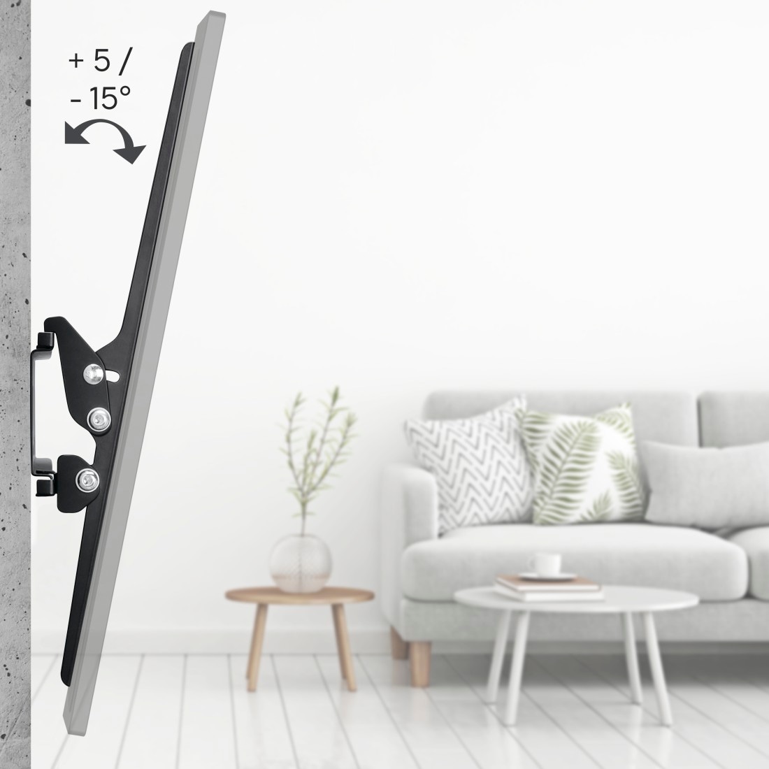 Hama TV-Wandhalterung »Wandhalterung (neigbar, 32" - 75", VESA 600 x 400)«, bis 191 cm Zoll