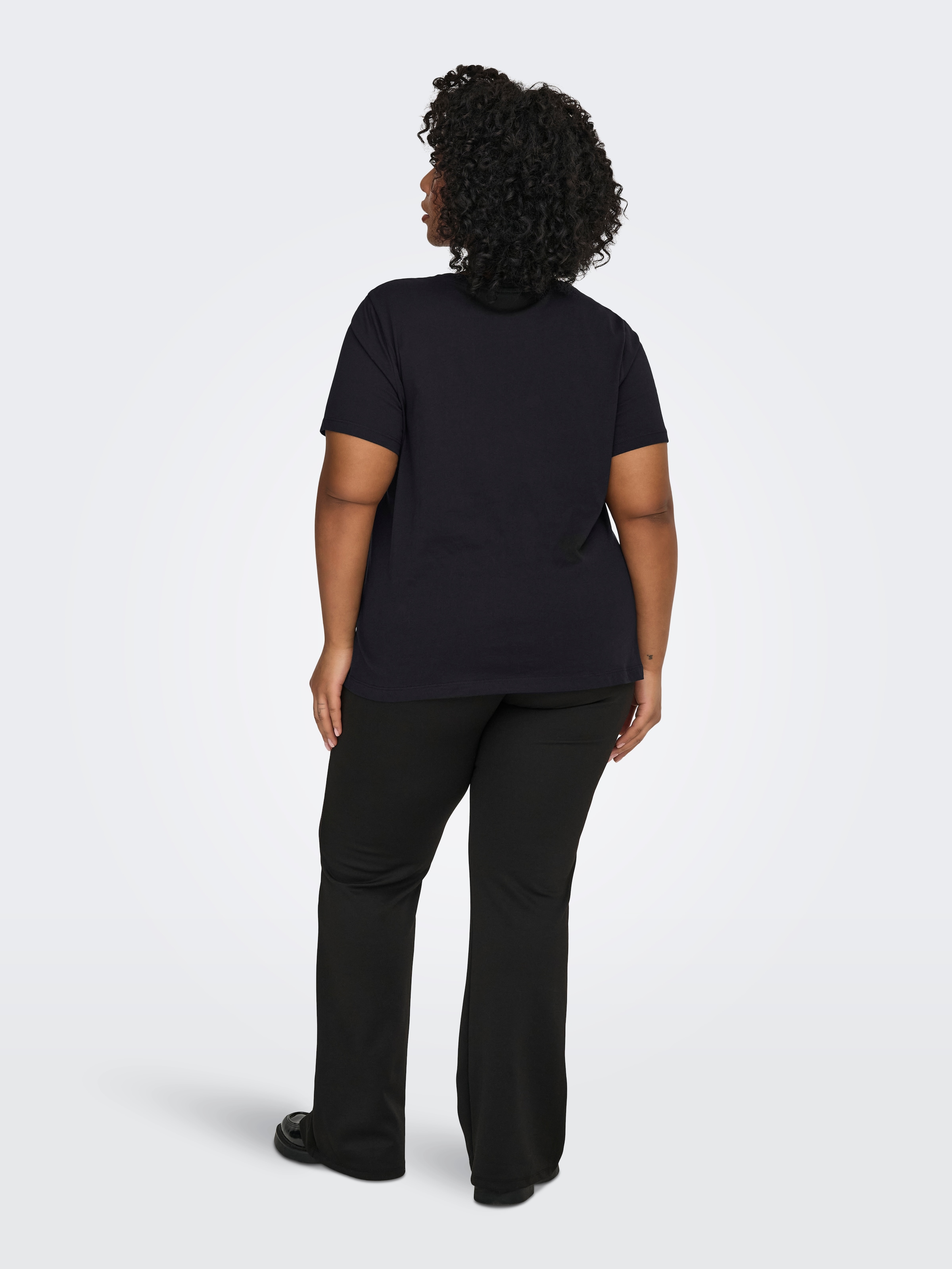 ONLY CARMAKOMA T-Shirt »CARKITA LIFE S/S LOGO TOP JRS NOOS« Baumwolle, regular fit