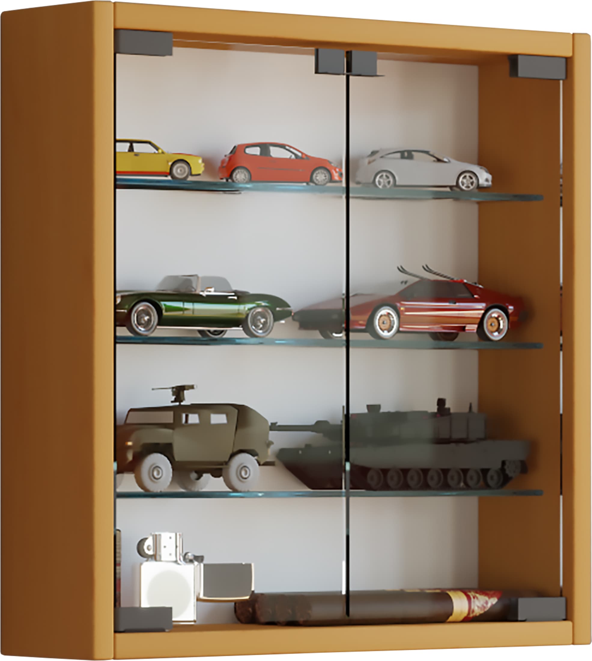 VCM Wandregal "Hängevitrine Wandvitrine Sammel Deko Mandosa S" 1 Stk. tlg.