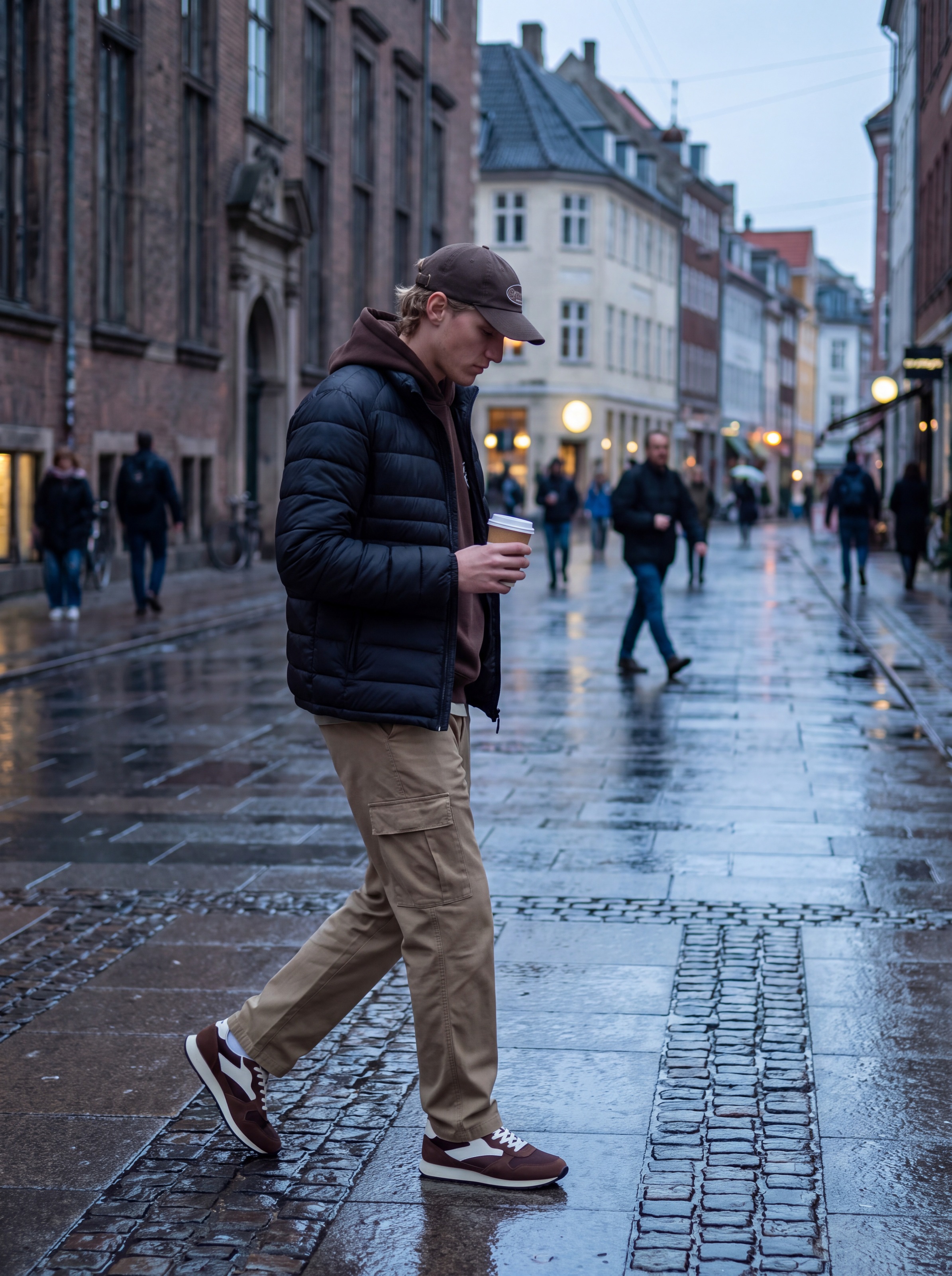 Jack & Jones Steppjacke »JJEKINGSLEY LIGHT PUFFER COLLAR NOOS« Kunstfaser, mit Stehkragen