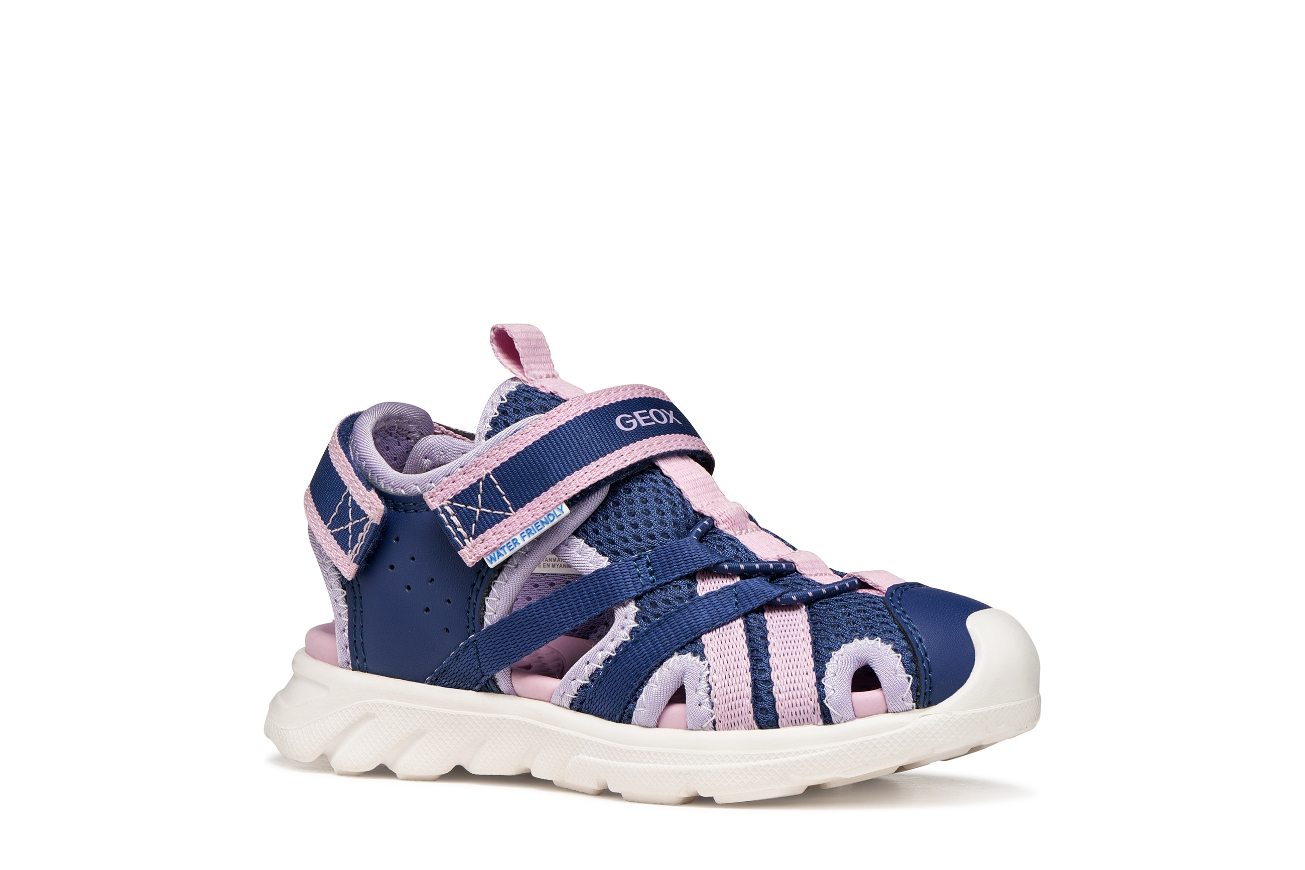 Geox Sandale "J SANDAL AIRADYUM GI" mit Klettverschluss und Fersenriemen, Größenschablone zum Download