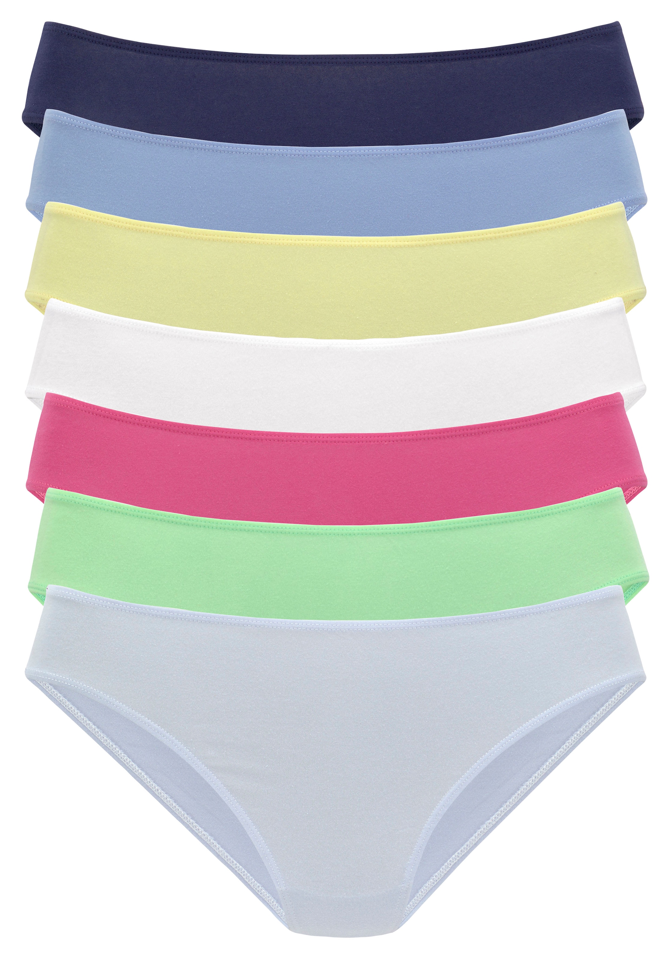 Vivance Jazz-Pants Slips, (7er-Pack), in frischen und gedeckten Farben