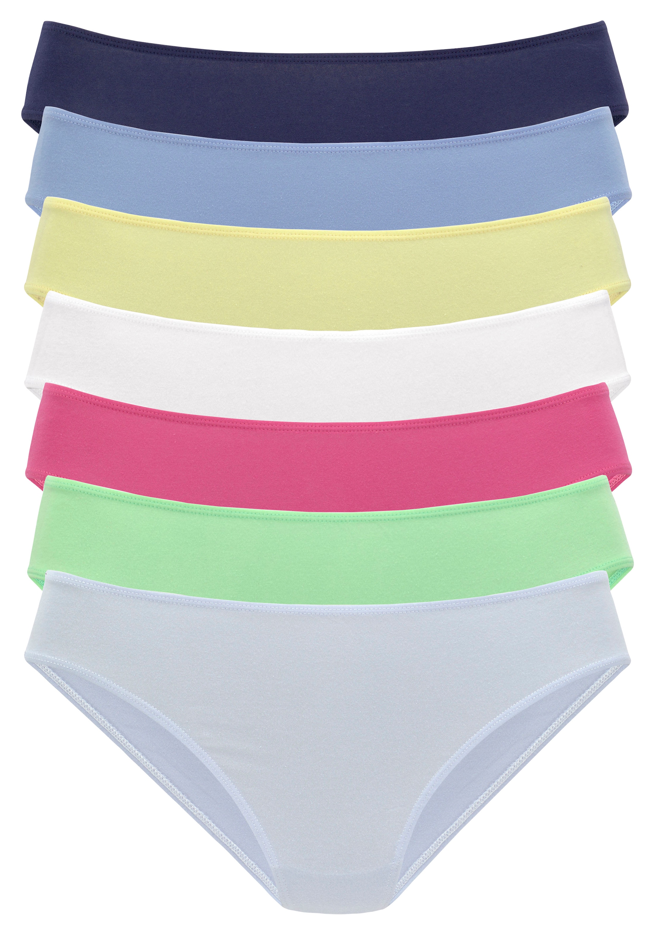 Vivance Jazz-Pants Slips, (Packung, 7 St.), in frischen Farben