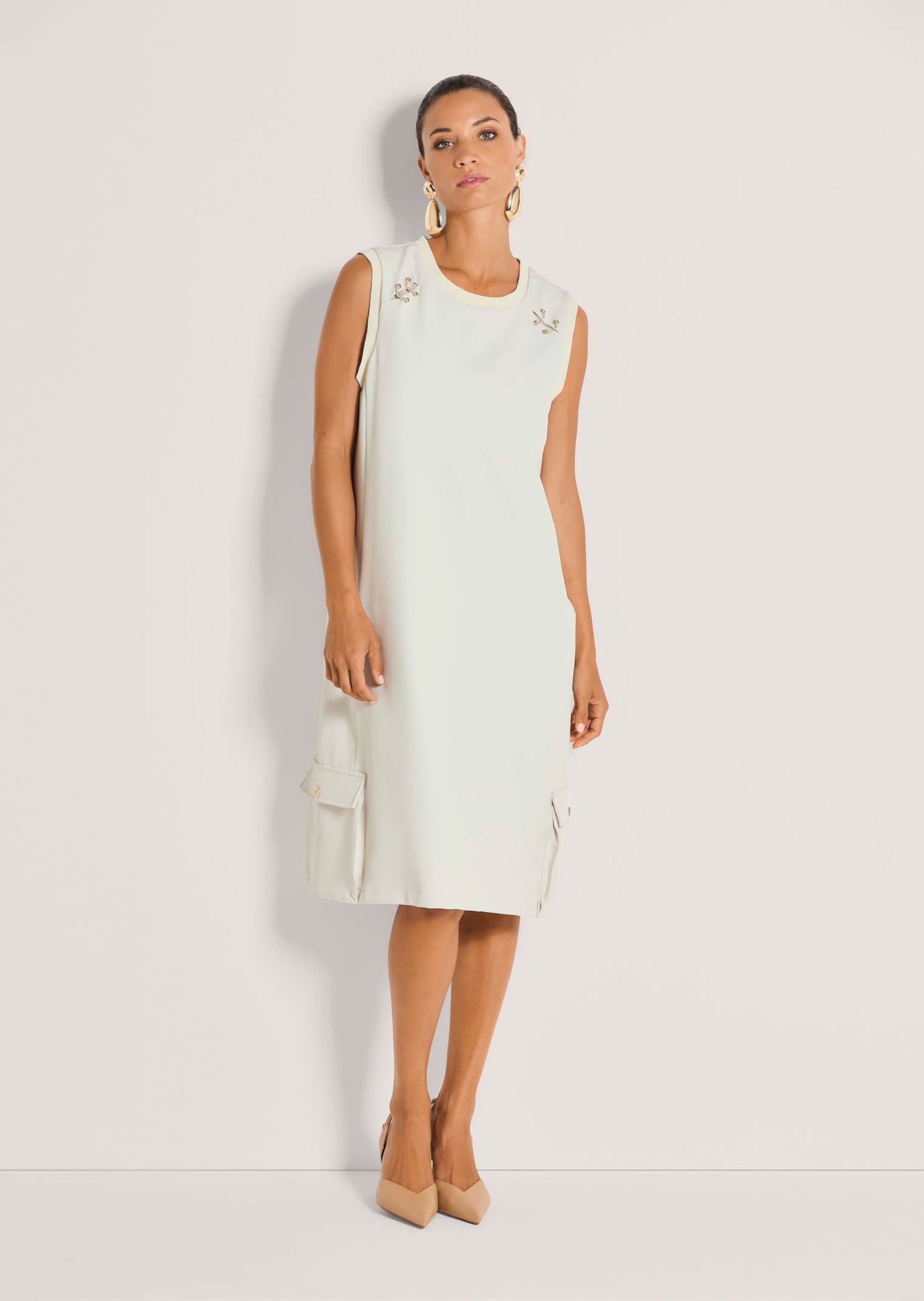 MADELEINE Sommerkleid "Jerseykleid Midikleid mit Schmuckelementen" Kleid mi günstig online kaufen