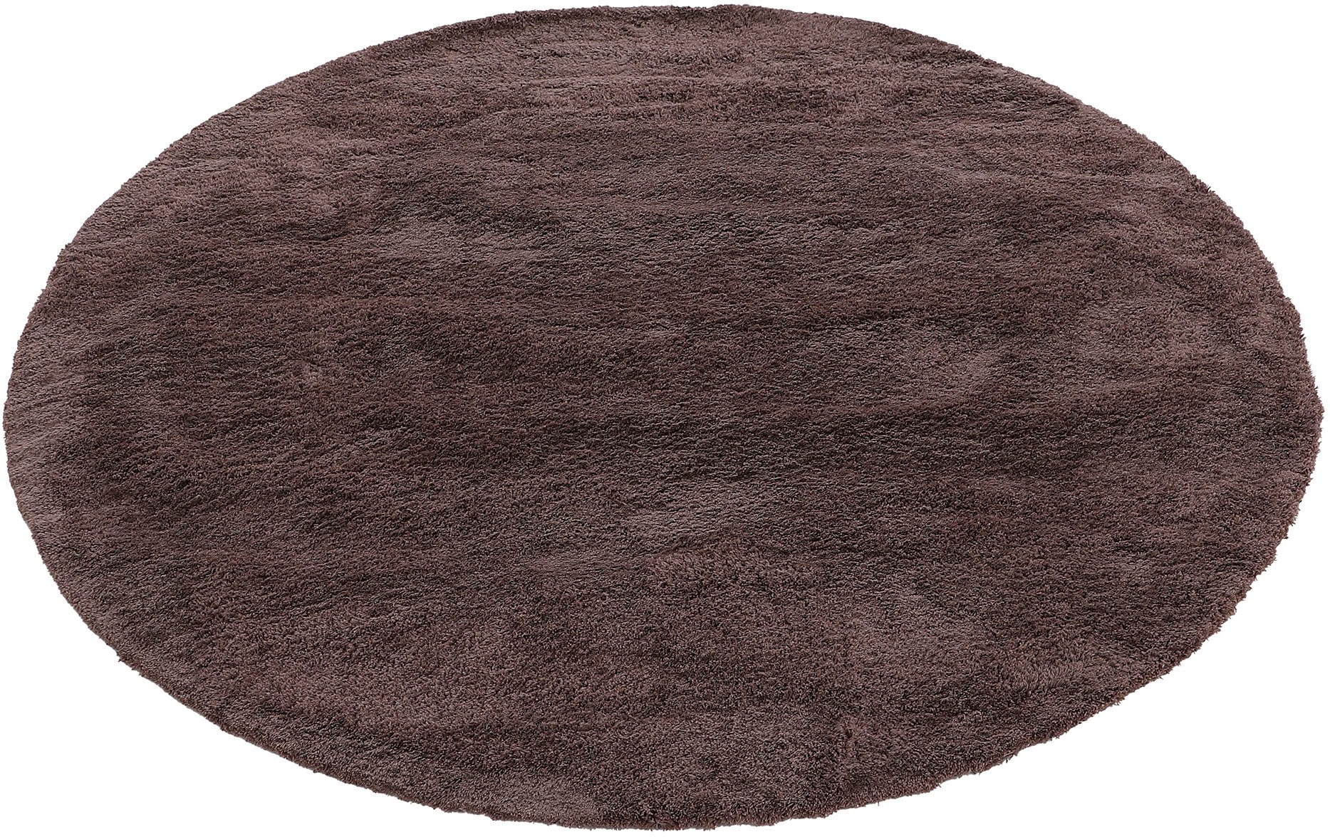 carpetfine Teppich "Silky" rund 20 mm Höhe Shaggy, Langflor, uni, besonders günstig online kaufen