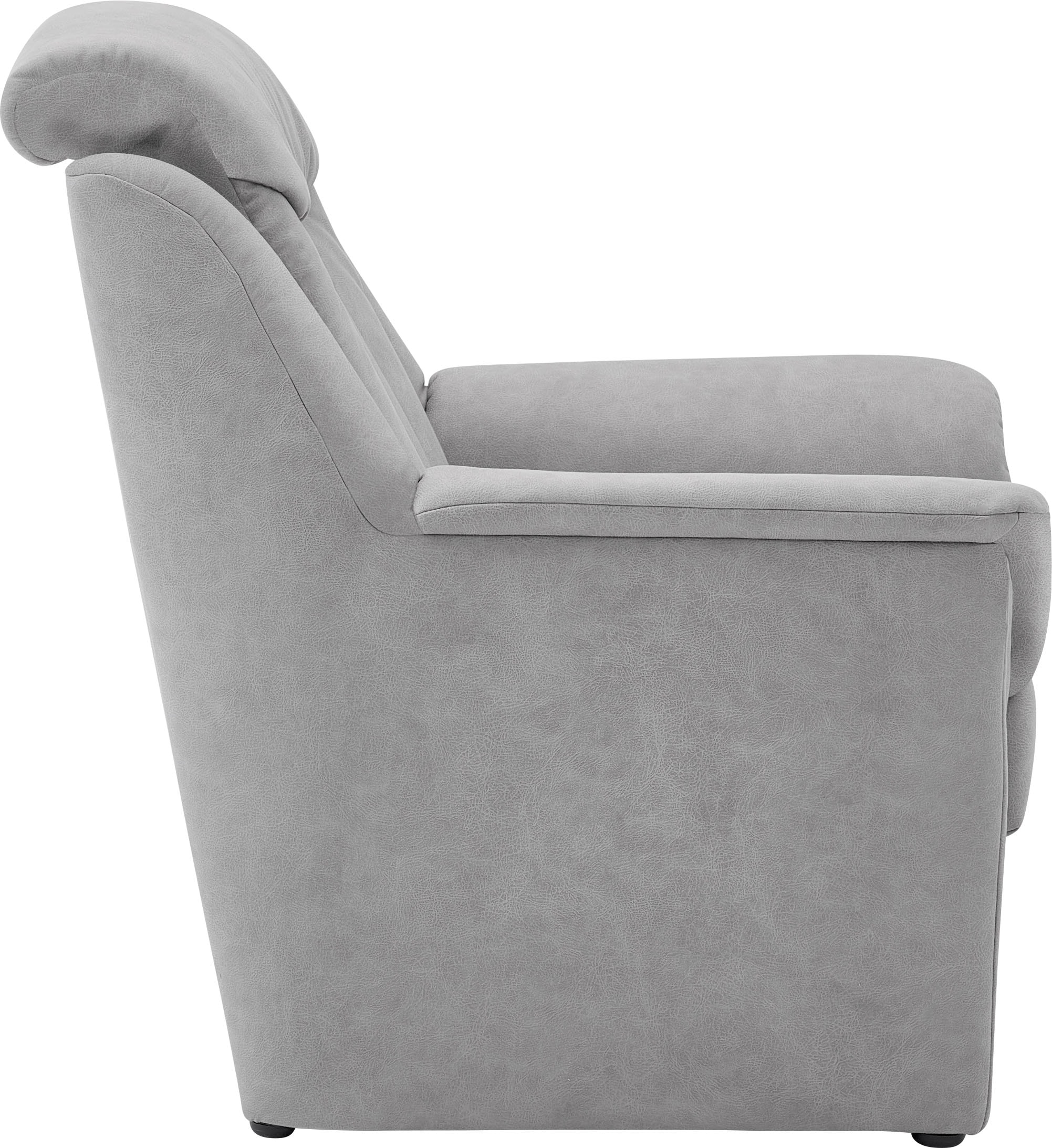 VILLA BECK Polstergarnitur »Lugano«, (Set, 3 tlg.), Kopfteilverstellung, in Sitzhöhe 49 cm, 3-Sitzer und 2x Sessel