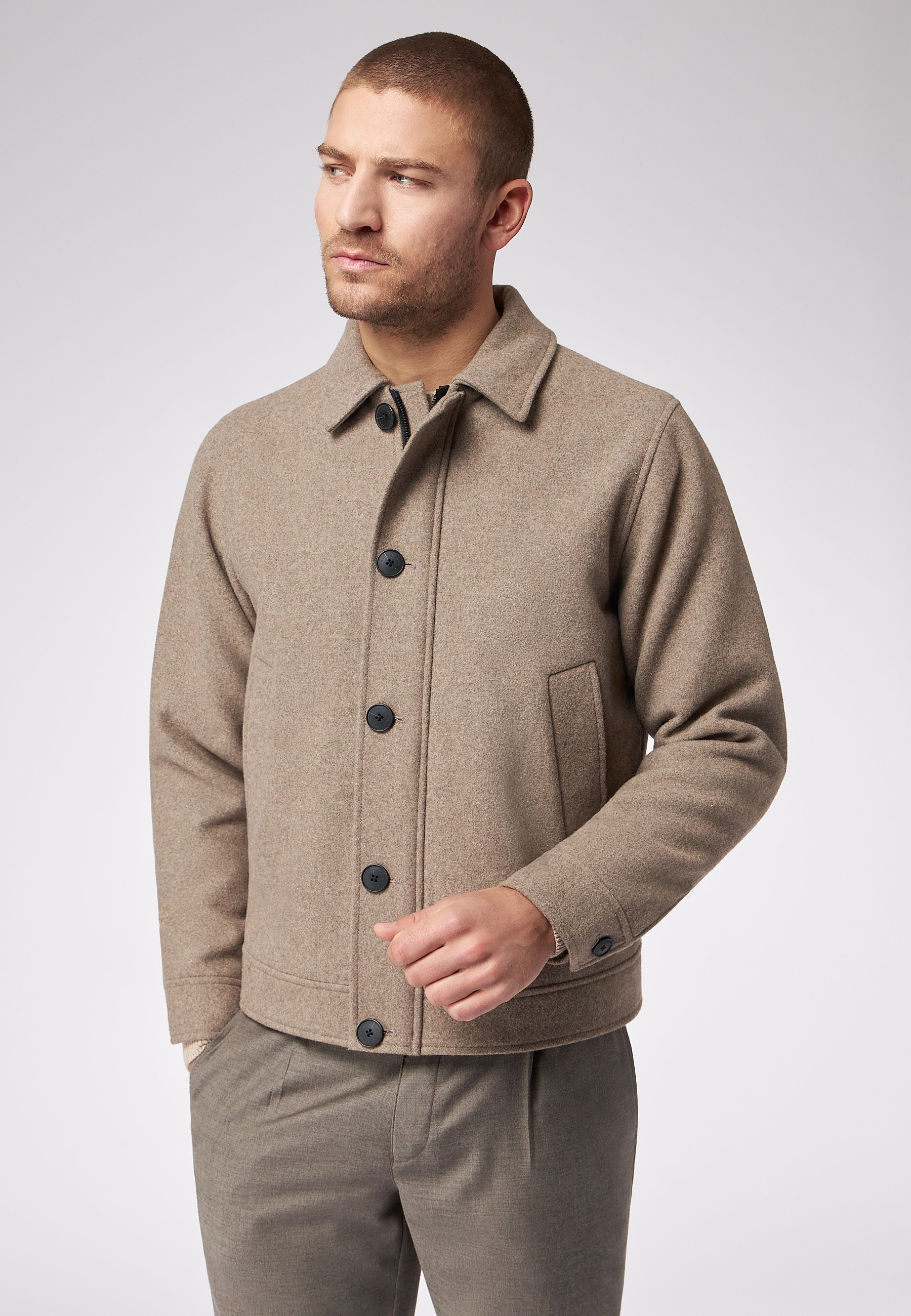Roy Robson Kurzjacke "Mit Hemdkragen" günstig online kaufen