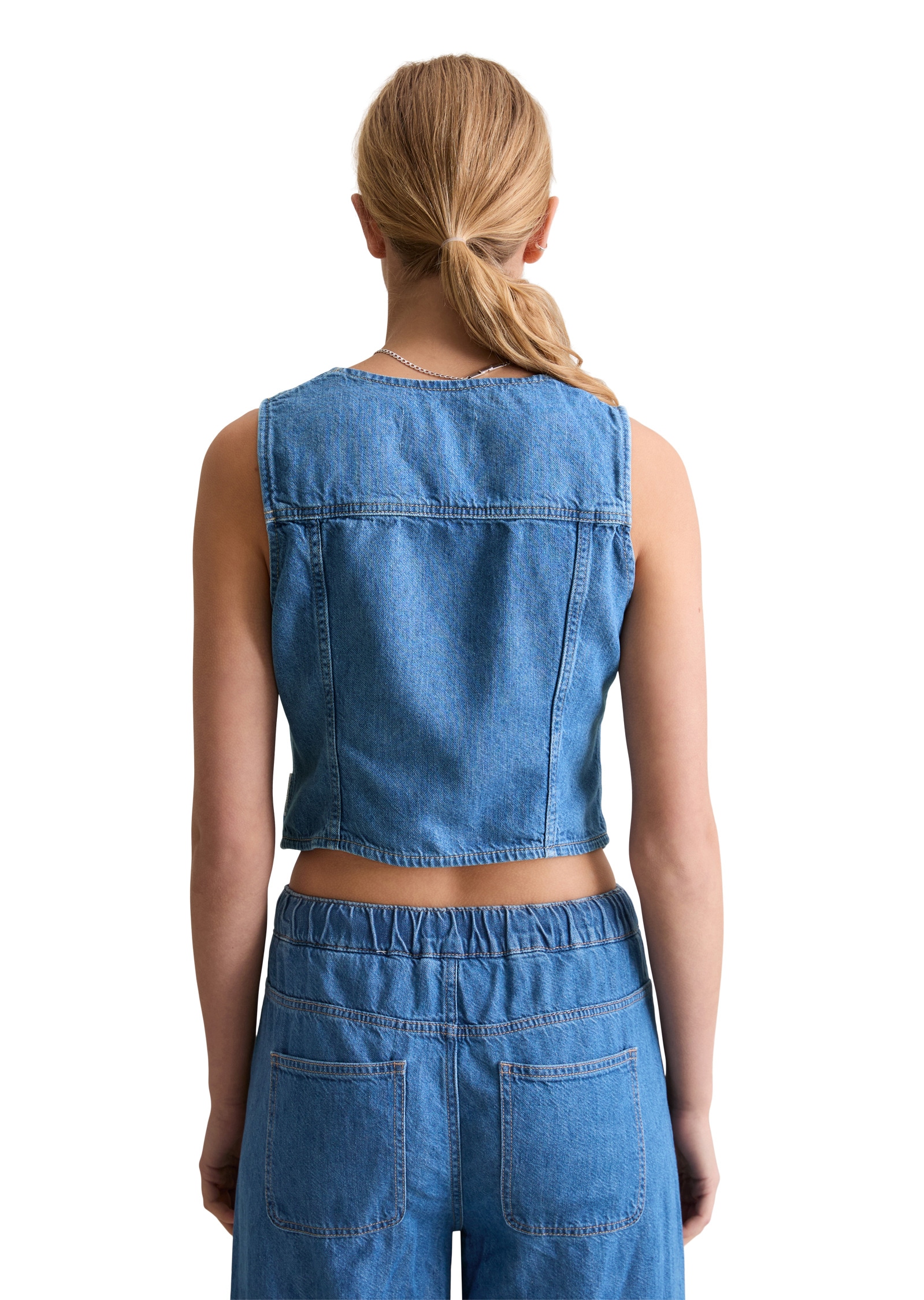 Marc O'Polo DENIM Jeansweste »mit recyeltem Leinen-Garn«