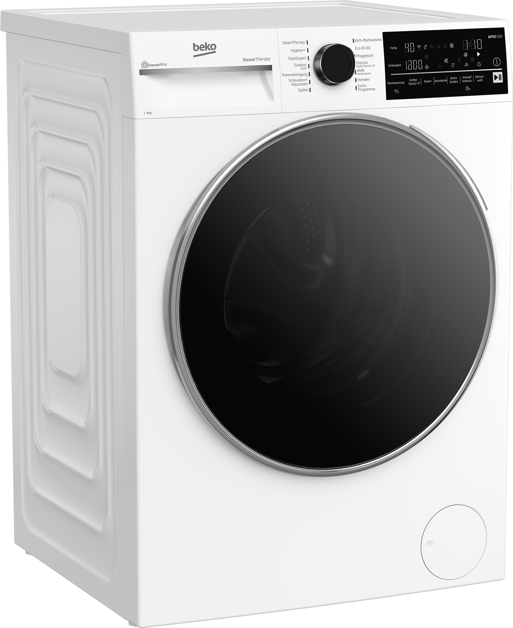 BEKO Waschmaschine »B5WFT78410W 7178551900« 8 kg 1400 U/min Dank SteamCure beseitigt Dampf Flecken und reduziert Falten