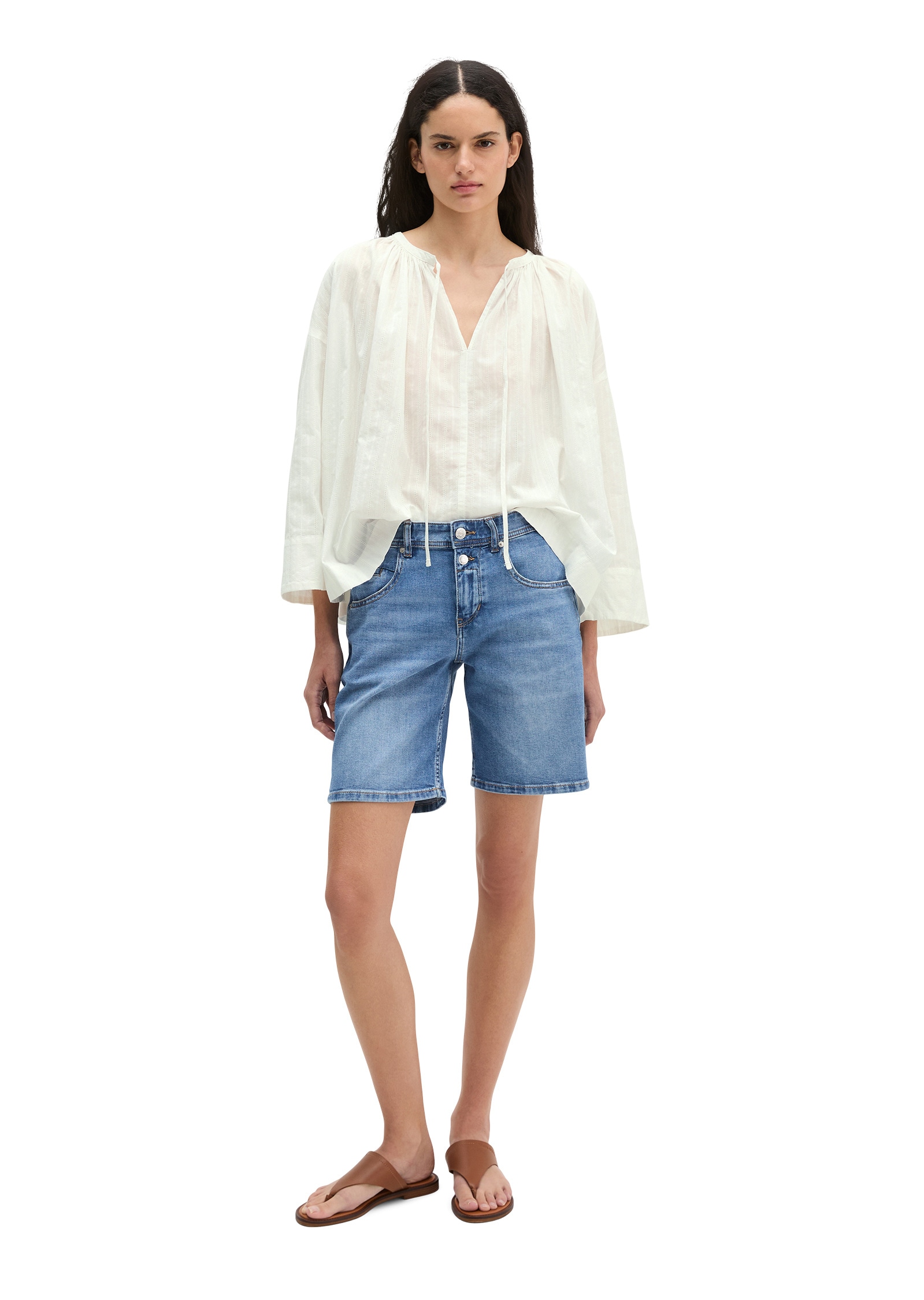 Marc O'Polo Shorts »aus weichem Organic Cotton-Lyocell-Stretch«