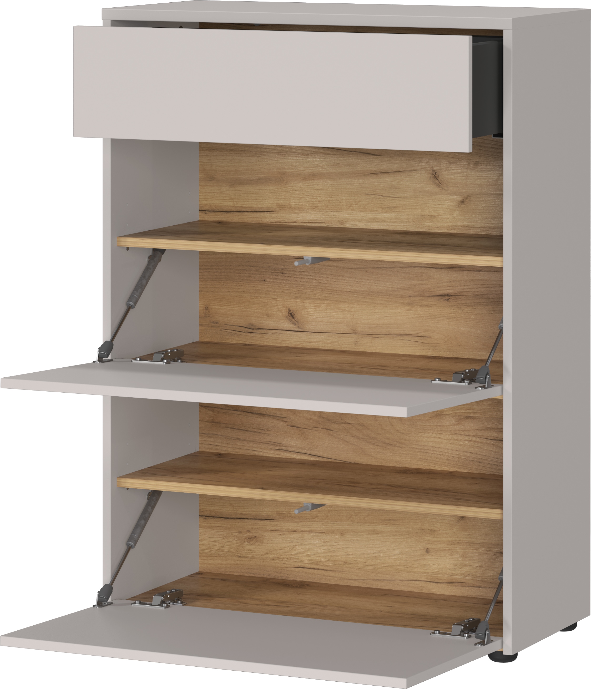 GERMANIA Schuhschrank »Binetto« 1 Stk. tlg. Schuhschrank mit einer Schublade, zwei Klappen und Push-to-open Tech.