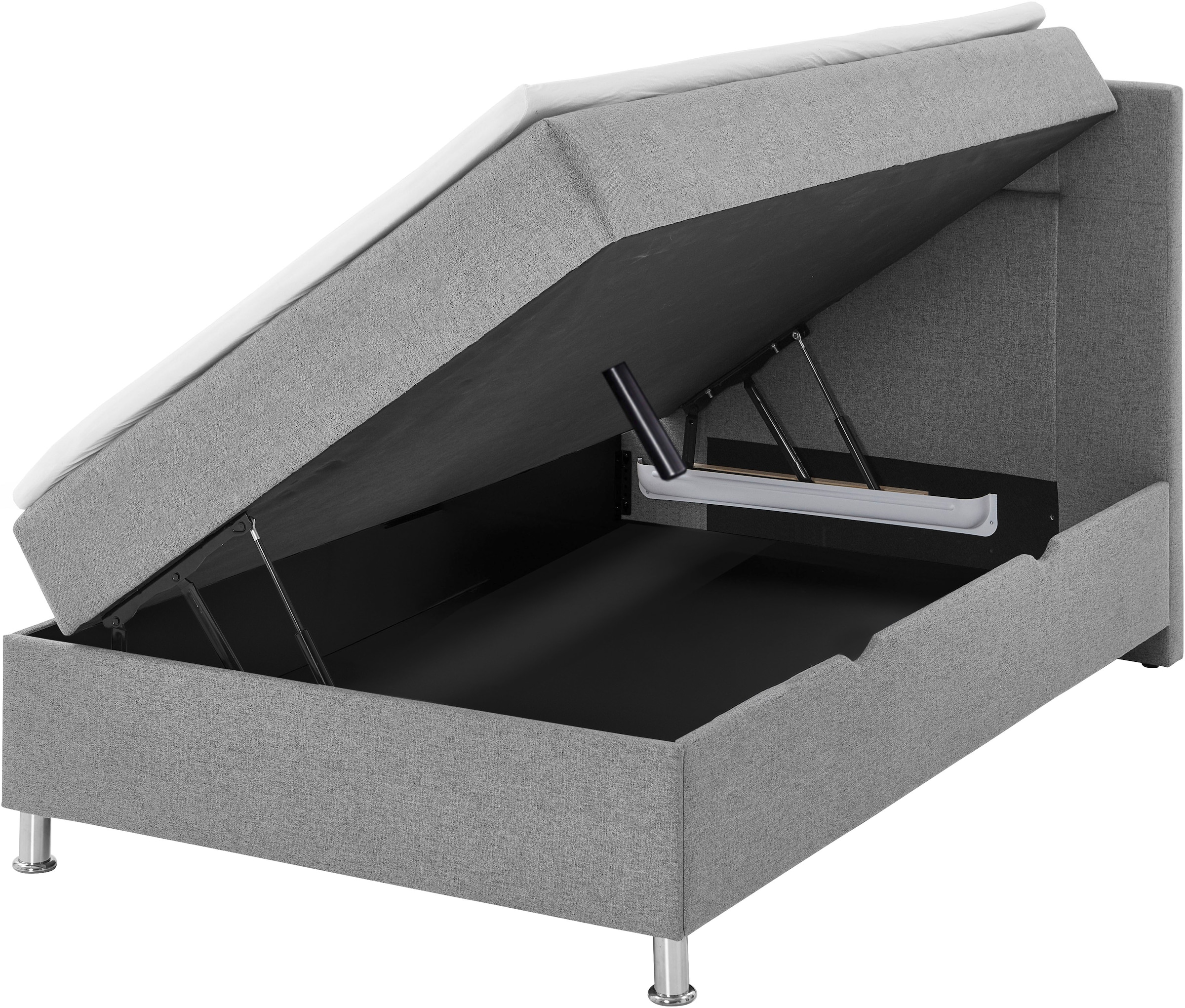 Home affaire Boxbett »Escalon mit Bettkasten, inkl. Topper« erhältlich in den Breiten 120x200cm und 180x200cm