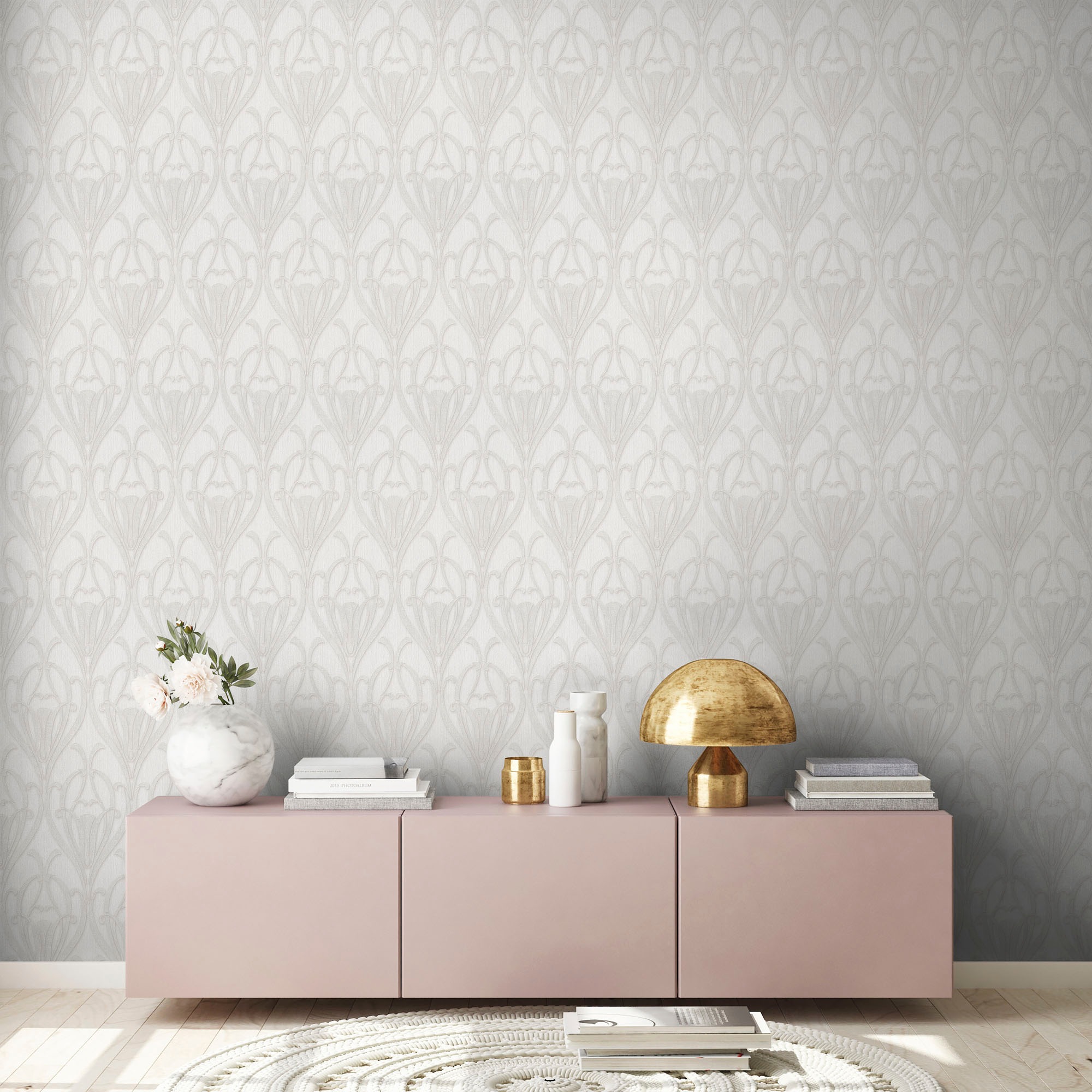 living walls Vliestapete »Mata Hari«, Barock-ornamental-gemustert, Ornament Tapete Barock Tapeten Wohnzimmer Schlafzimmer Küche Flur Büro