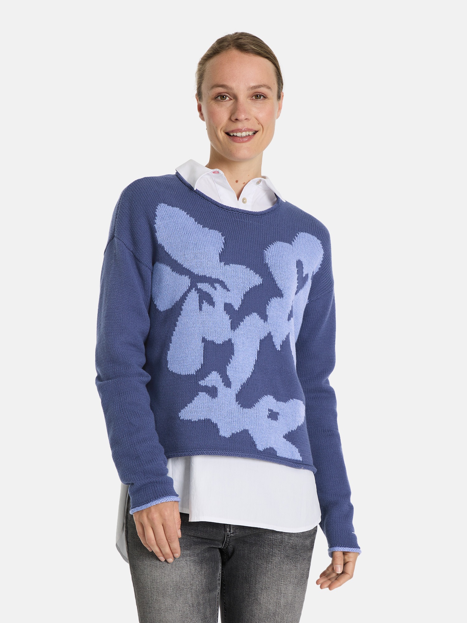 Lieblingsstück Strickpullover "SaraiL", mit Blumenmuster günstig online kaufen