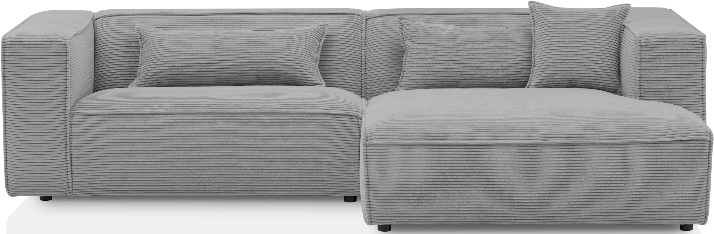 LeGer Home by Lena Gercke Ecksofa "PIARA mit Kedernaht, Cord, Leinenoptik o günstig online kaufen