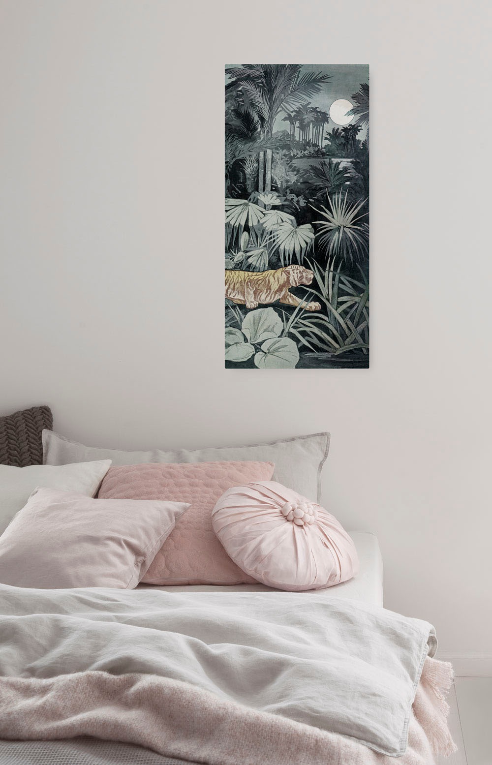 Komar Leinwandbild »Creeping Tiger - Größe 40 x 90 cm«, Natur, (1 St.), Keilrahmenbild mi Echtholzrahmen