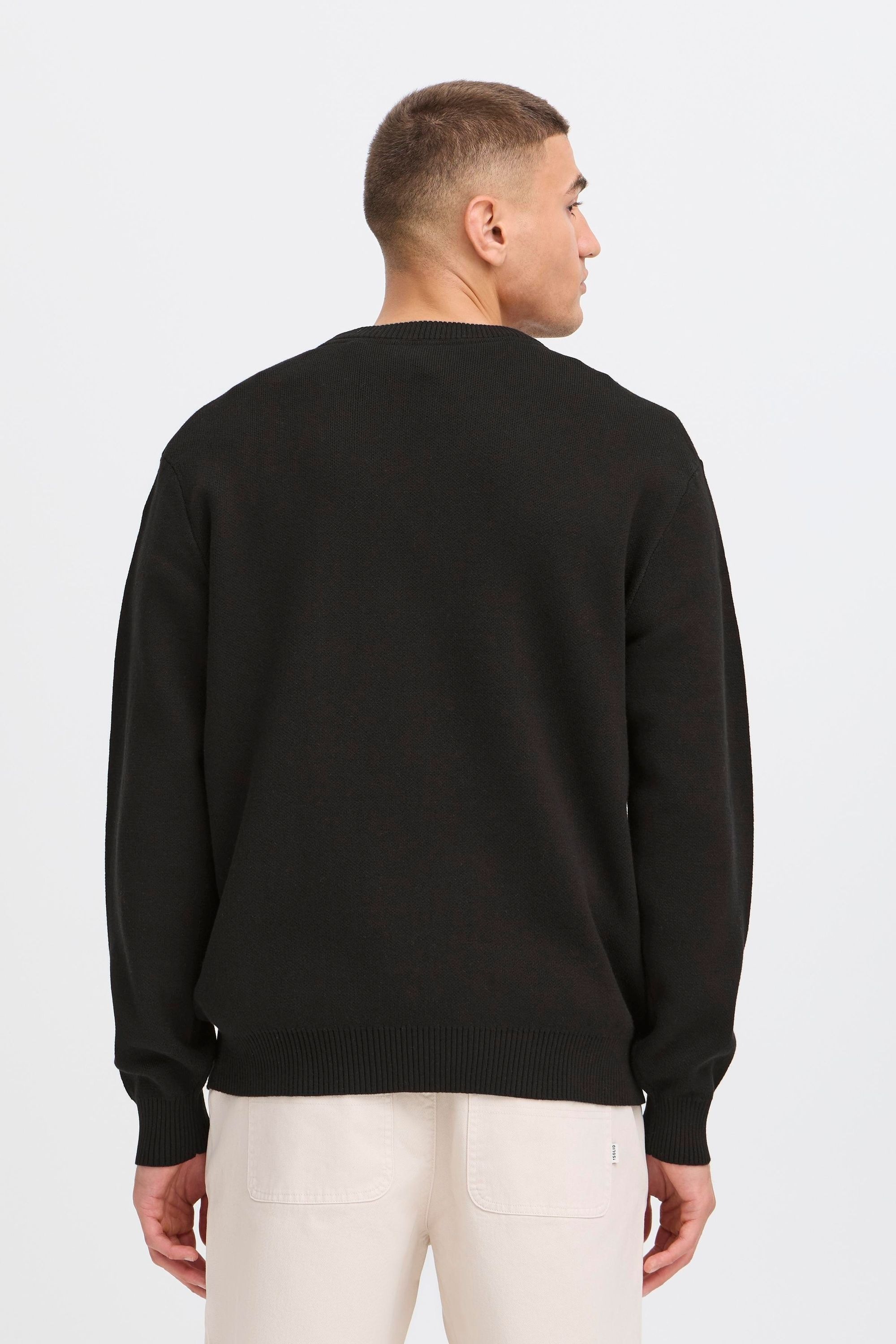 !solid SDRYKER Strickpullover True Schwarz Gr. S 3
