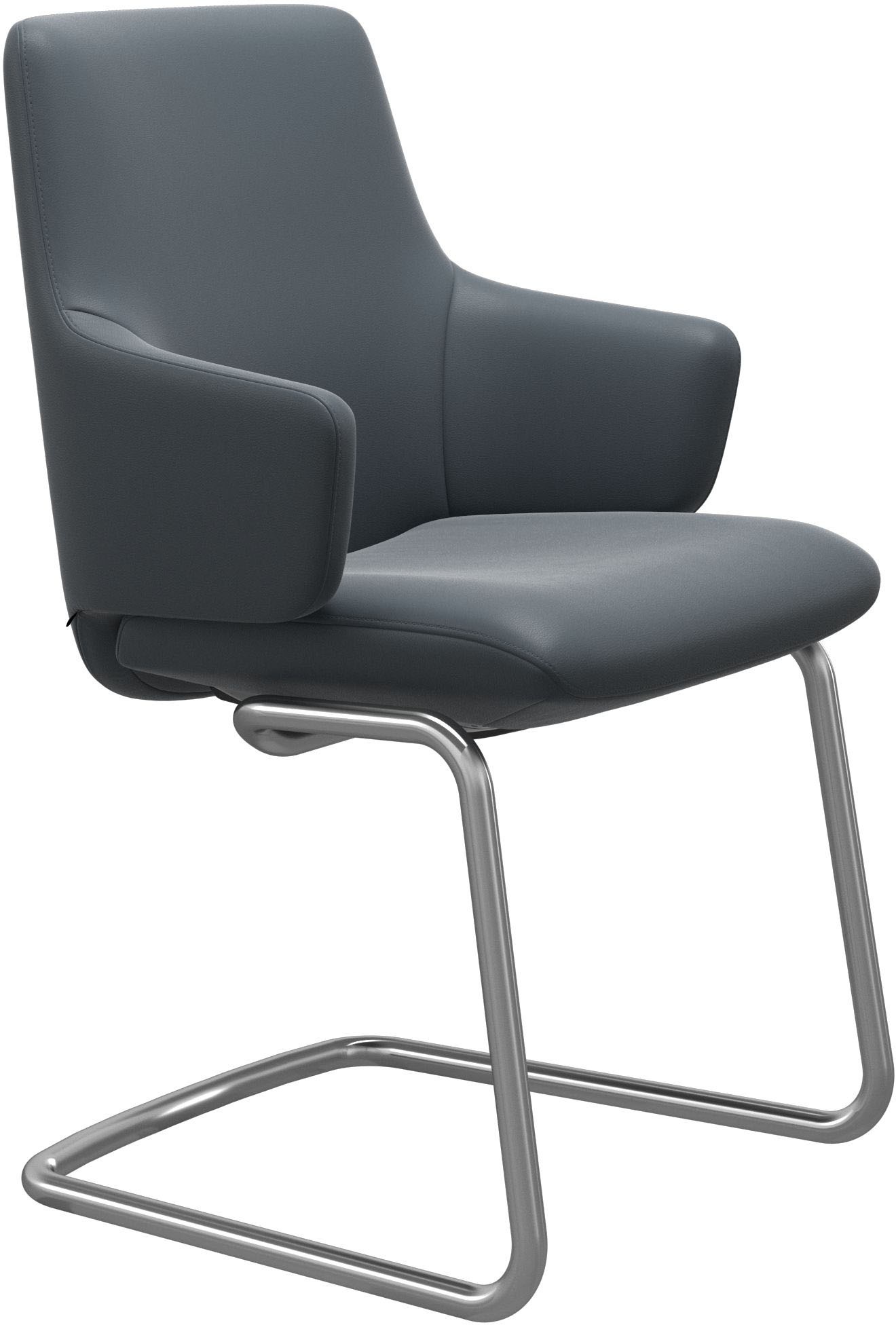 Stressless® Polsterstuhl »Laurel«, Leder BATICK, Low Back mit Armlehne, Größe L, mit Beinen aus Stahl in Chrom matt