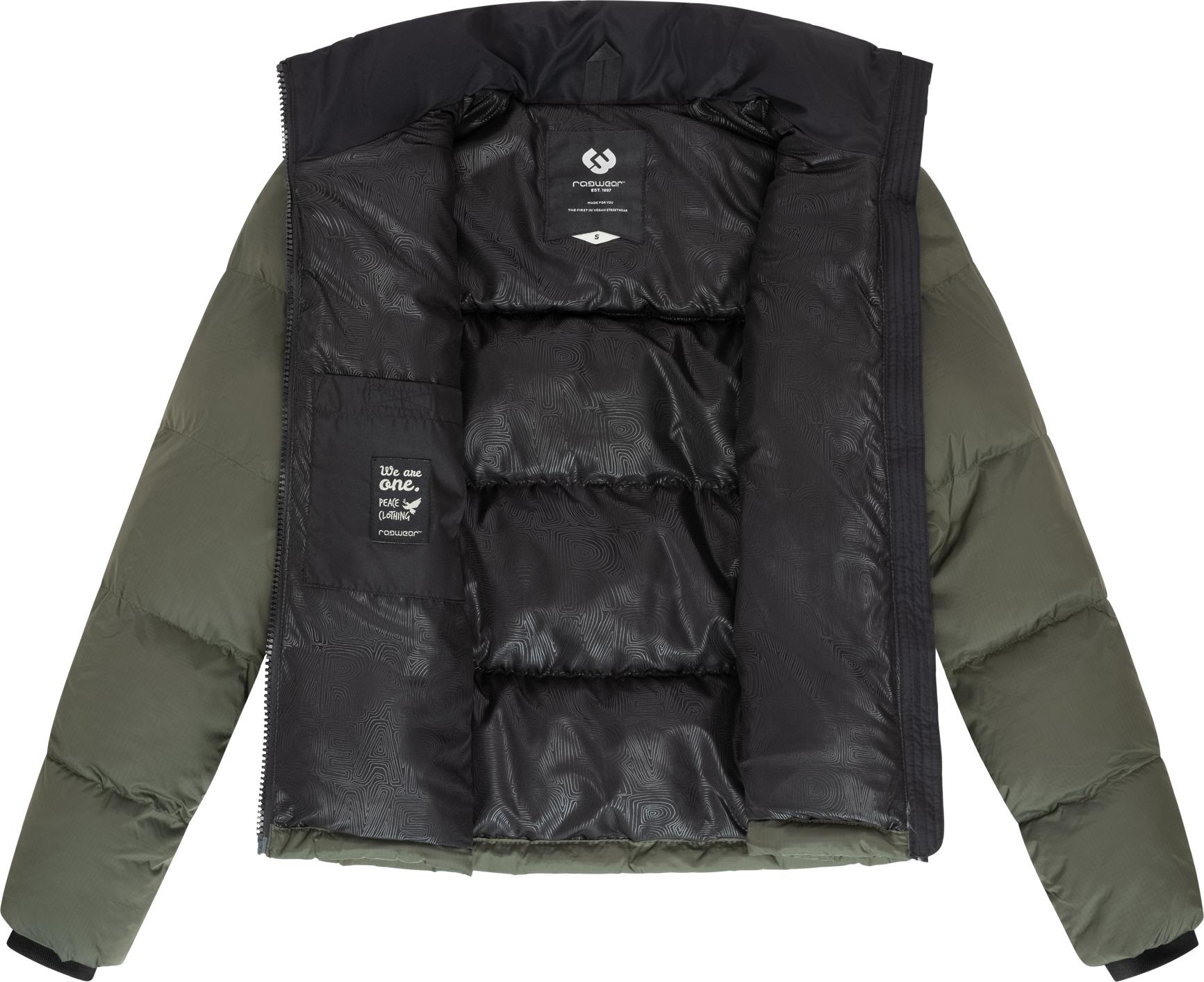 Ragwear Steppjacke »Serah«, ohne Kapuze, stylische Damen Winterjacke im Colourblocking-Design
