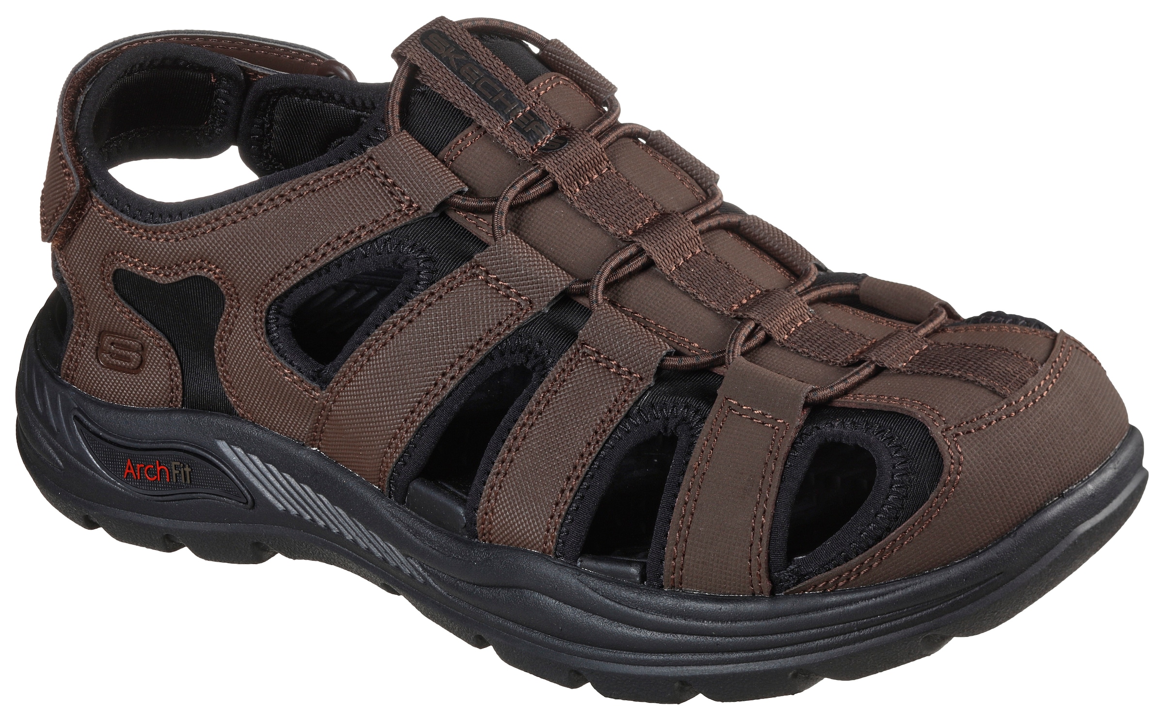 Skechers Sandale "VERLANDER", Sommerschuh, Klettschuh, Freizeitsandale, mit Klett an der Ferse