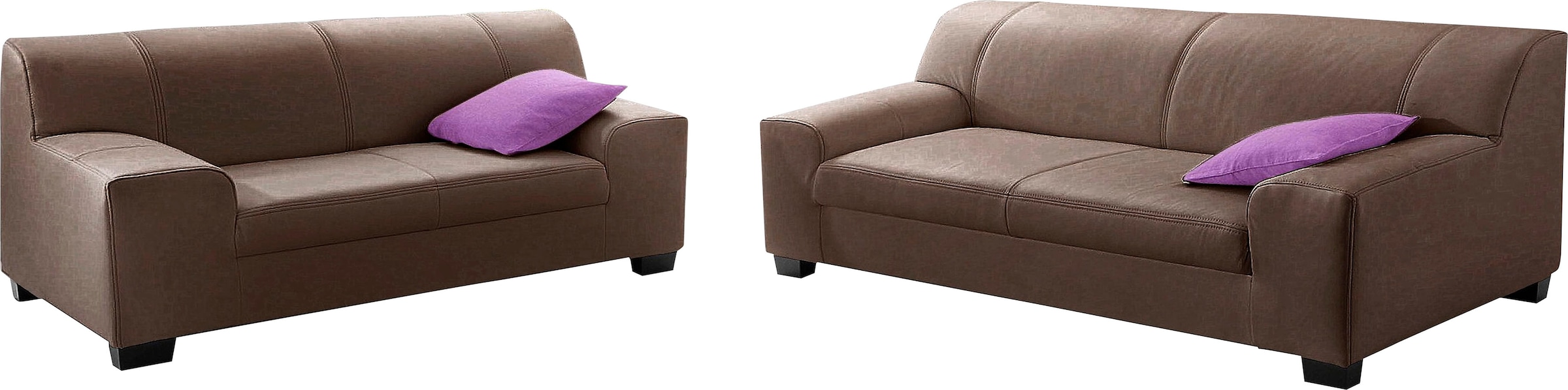 DOMO collection Polstergarnitur »Amando«, (Spar-Set), bestehend aus 2er- und 3er-Sofa