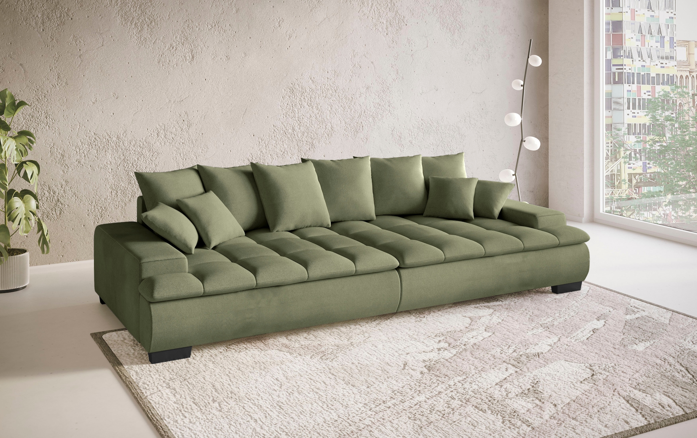 Mr. Couch Big-Sofa »Haiti II«, Wahlweise mit Kaltschaum - bis 140 kg belastbar