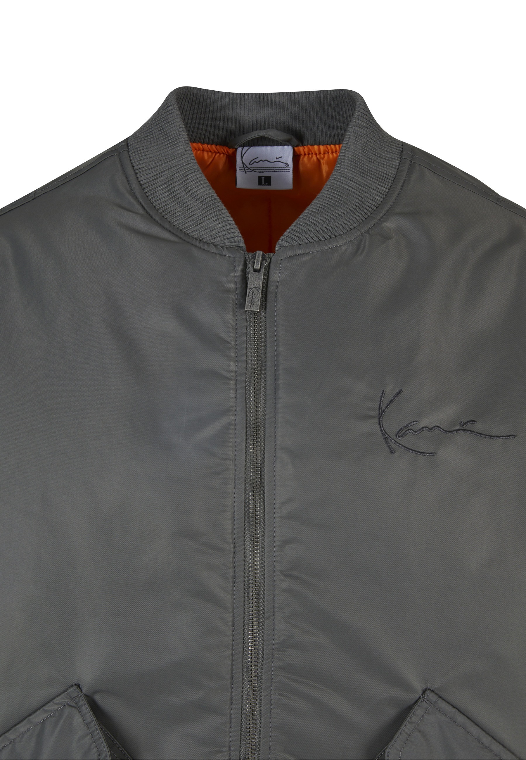 Thumbnail - Karl Kani Bomberjacke "Karl Kani Karl Kani Small Signature Distressed Bomber Jacket" 1 Stk. tlg. ohne Kapuze