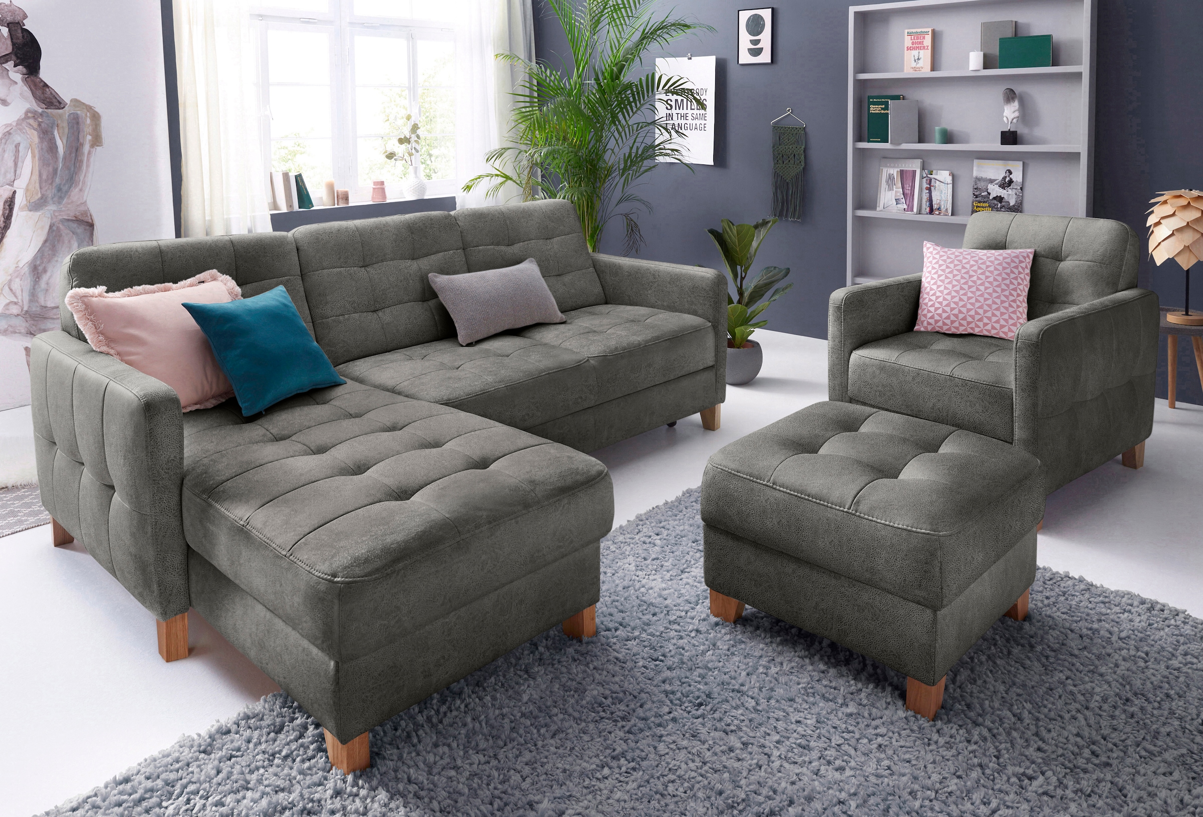 exxpo - sofa fashion Ecksofa "Elio, kompakt und komfortabel, bequem und zei günstig online kaufen