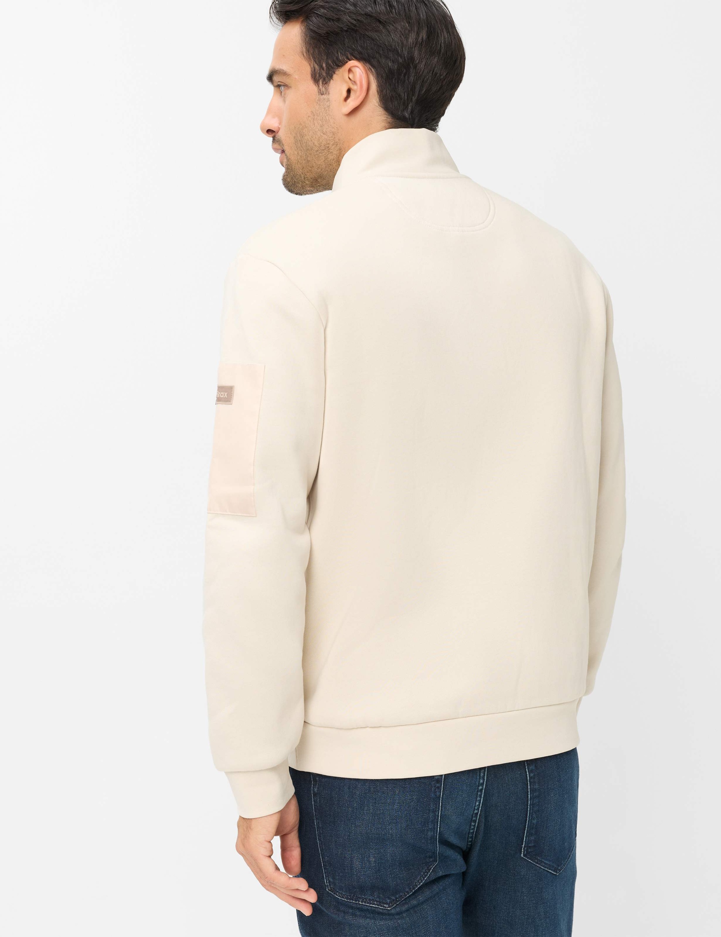 Brax Strickpullover »Style SION« Sweat: Troyer im Baumwollmix