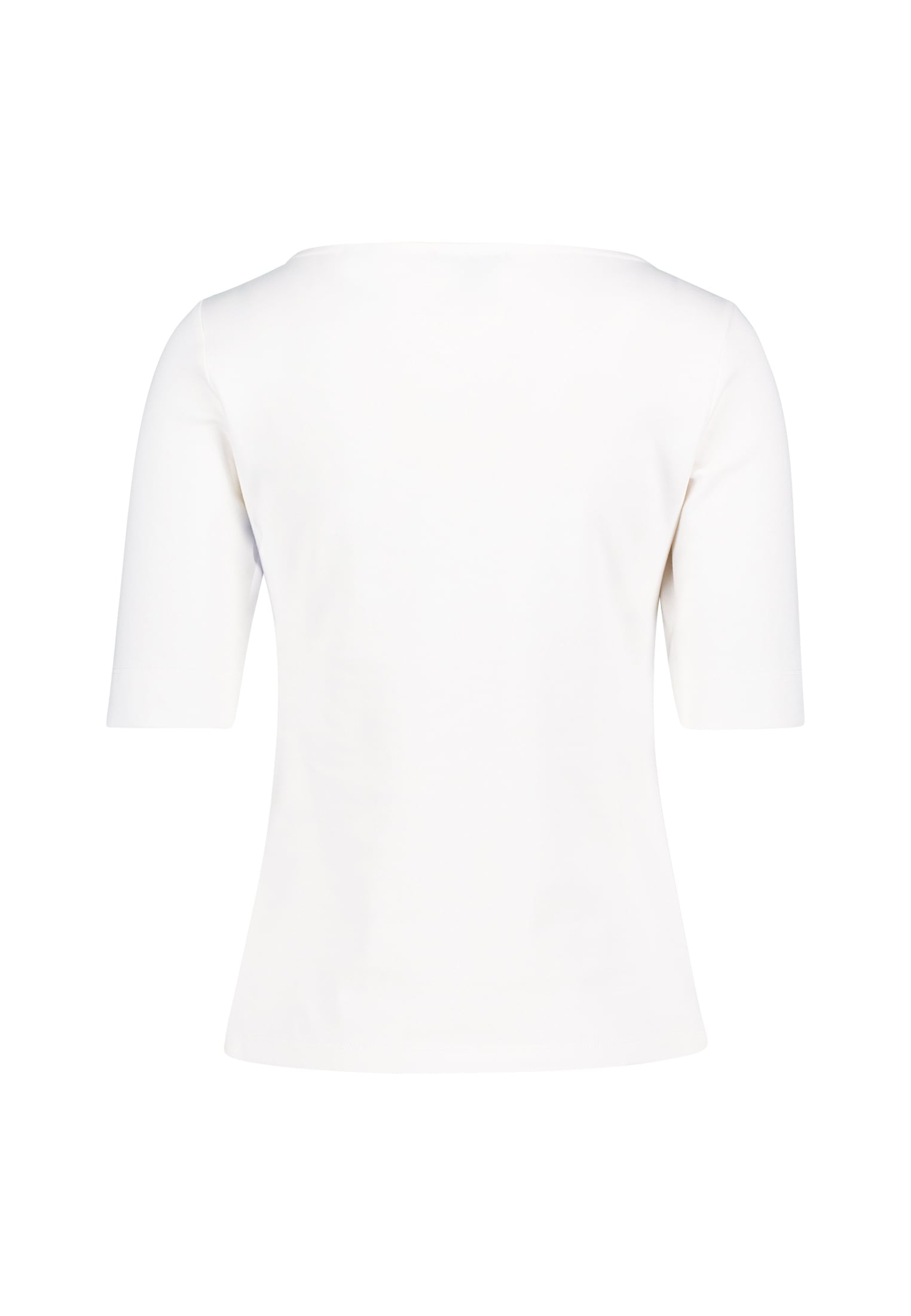 Zero Kurzarmshirt »zero Damen Baumwollshirt mit U-Boot Ausschnitt«, (1 tlg.), Plain/ohne Details