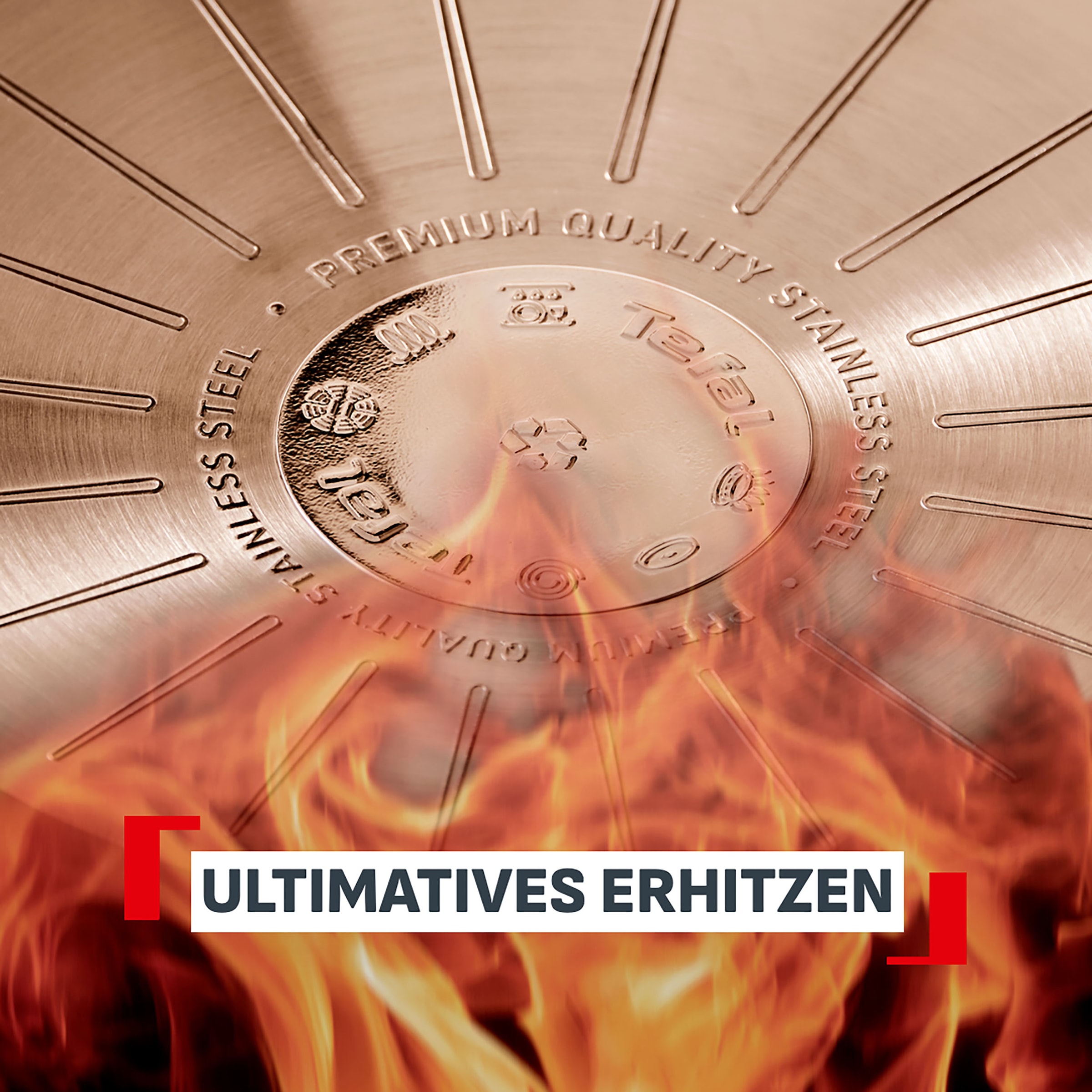 Tefal Pfannen-Set »Emotion+« Edelstahl Set, je 1 Pfanne 24/28 cm, 2 tlg. Premium Edelstahl, Induktion, spülmaschinenfest, hochglanzpoliert