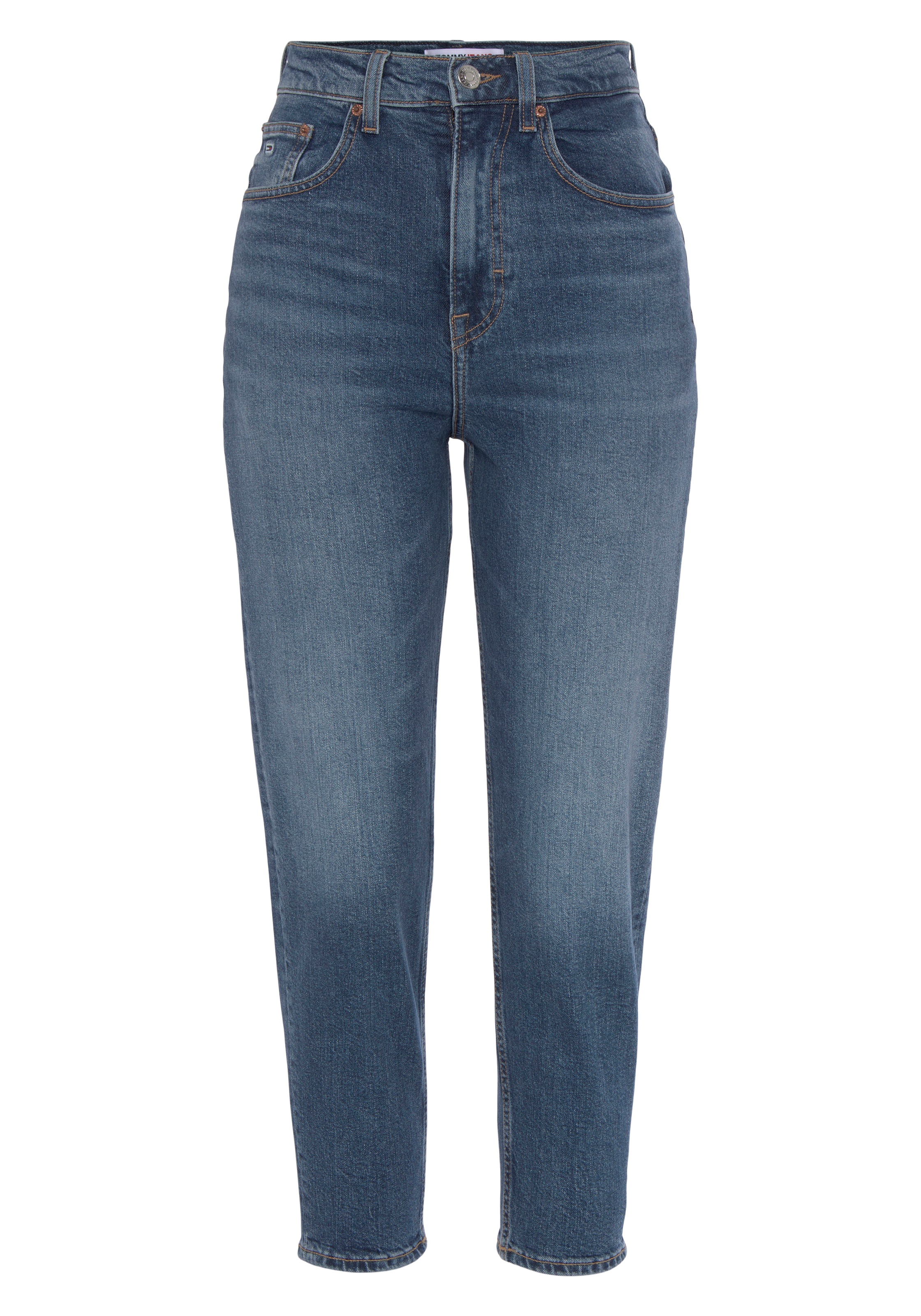 Tommy Jeans Mom-Jeans »MOM JEAN UHR TPR CG5136«, mit Logobadge und  