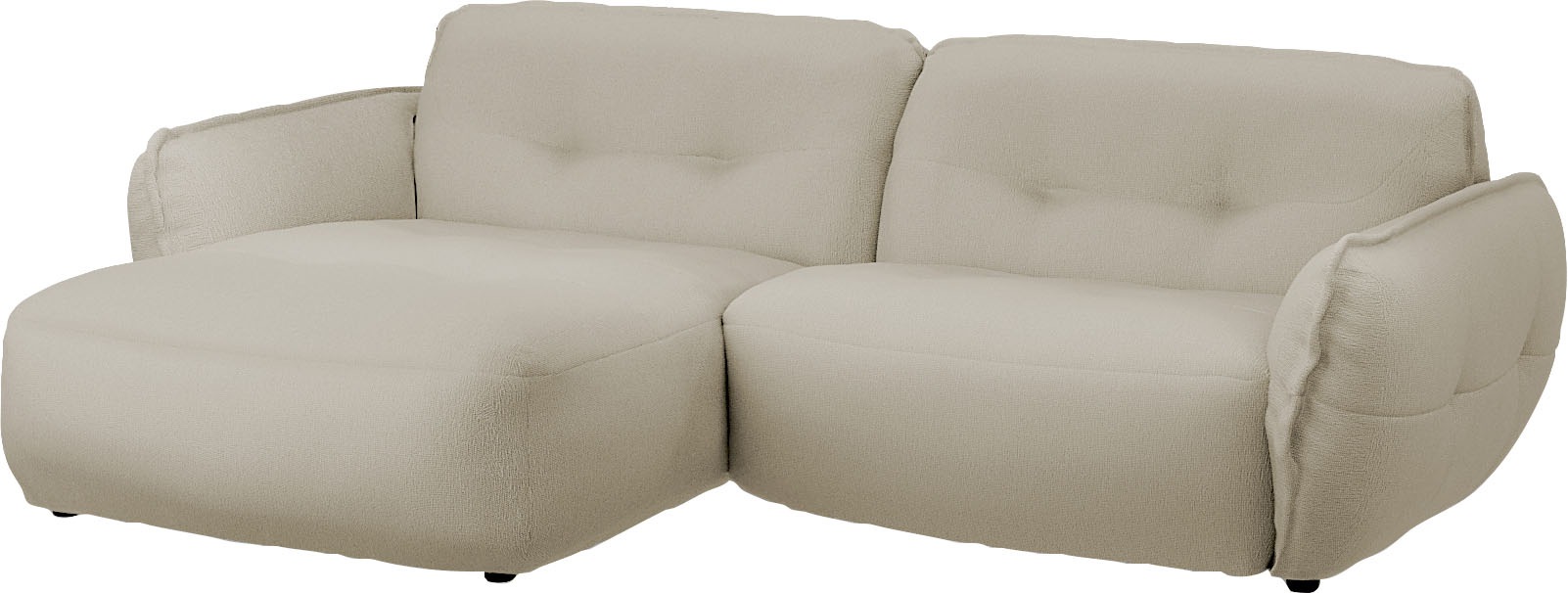 BETYPE Ecksofa »Be Fluffy«, Softes Sitzgefühl, moderne Kedernaht, hochwertiger Bezug